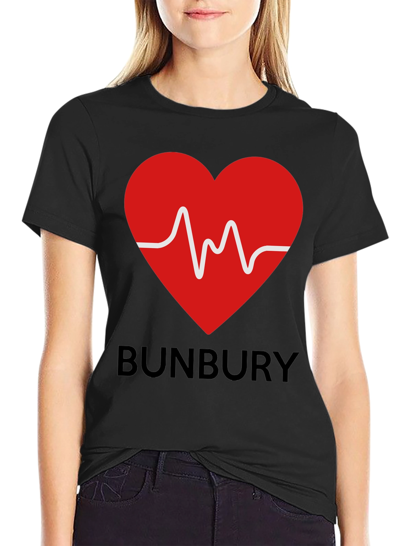 Bunbury Heartbeat T-Shirt - Black