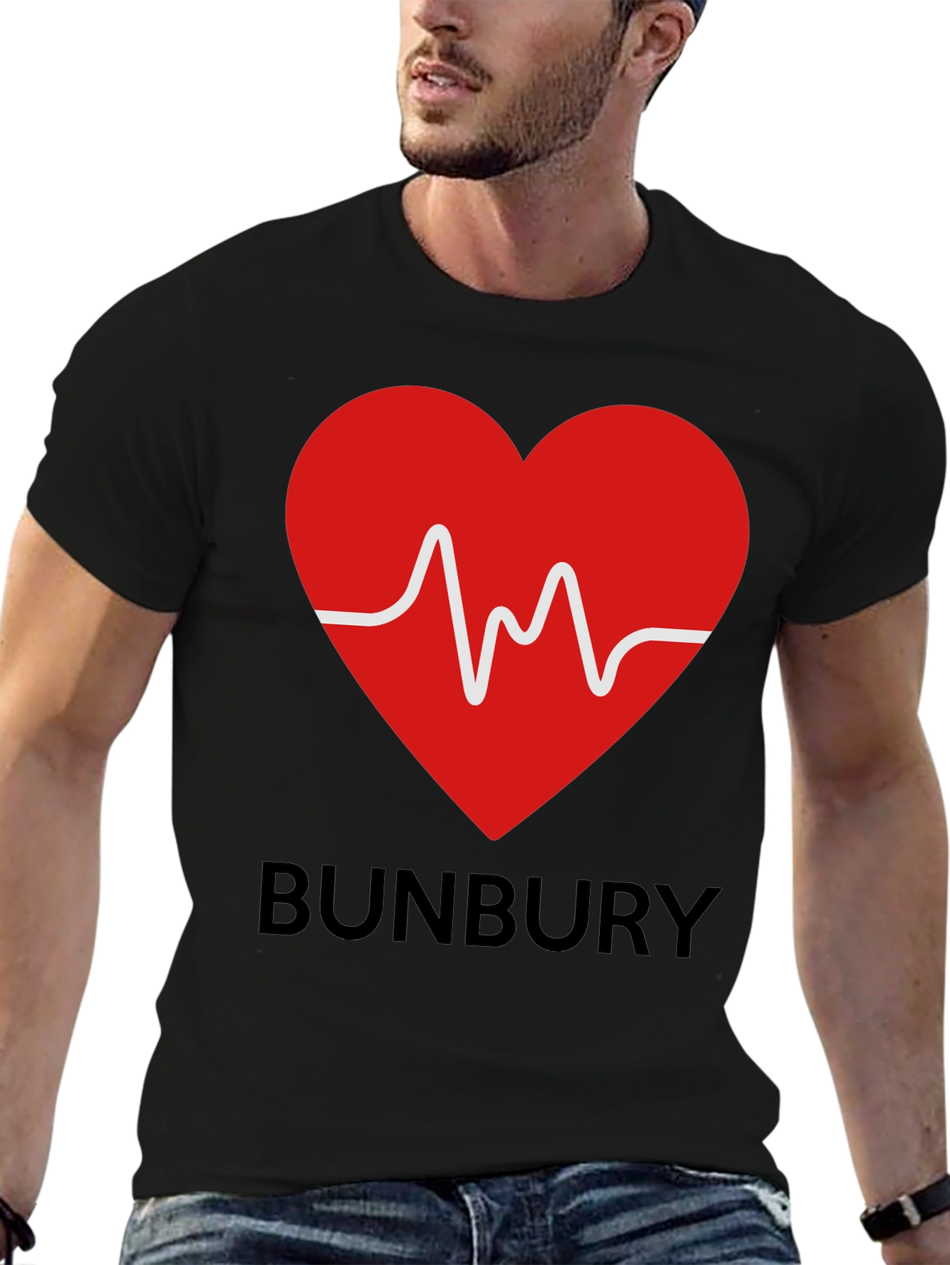 Bunbury Heartbeat T-Shirt - Black
