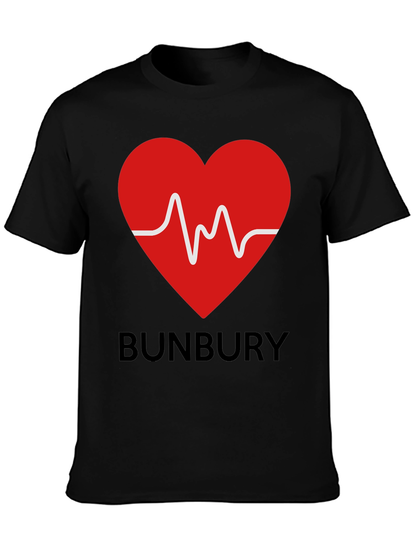 Bunbury Heartbeat T-Shirt - Black