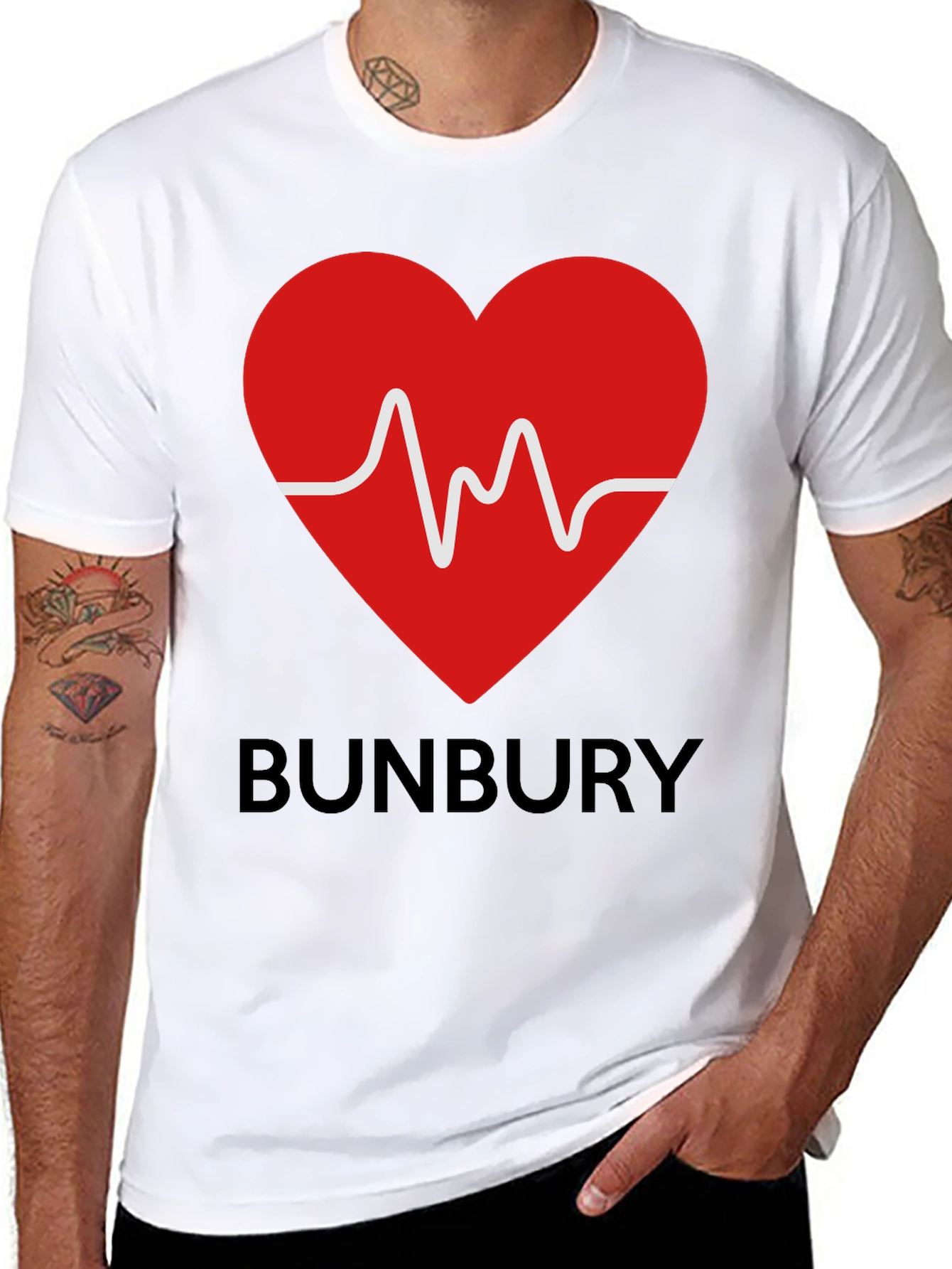 Bunbury Heartbeat T-Shirt - Black