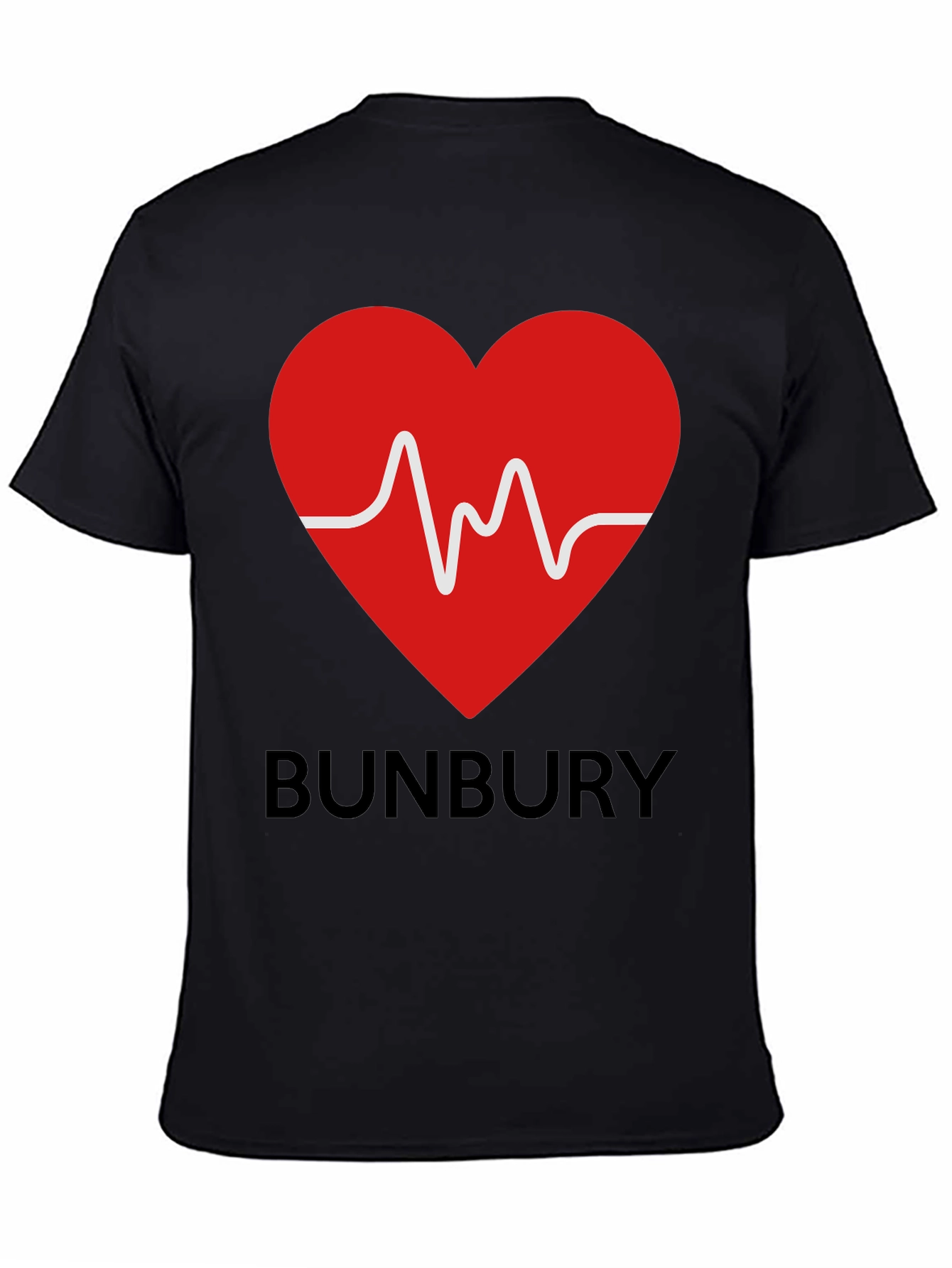 Bunbury Heartbeat T-Shirt - Black
