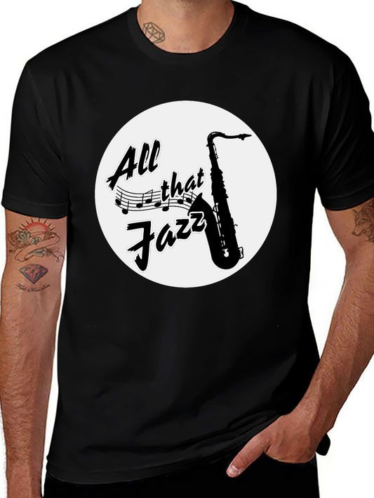 All That Jazz Saxophone Graphic Tee