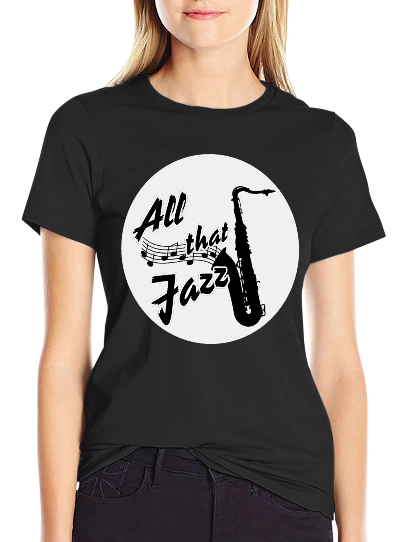 All That Jazz Saxophone Graphic Tee