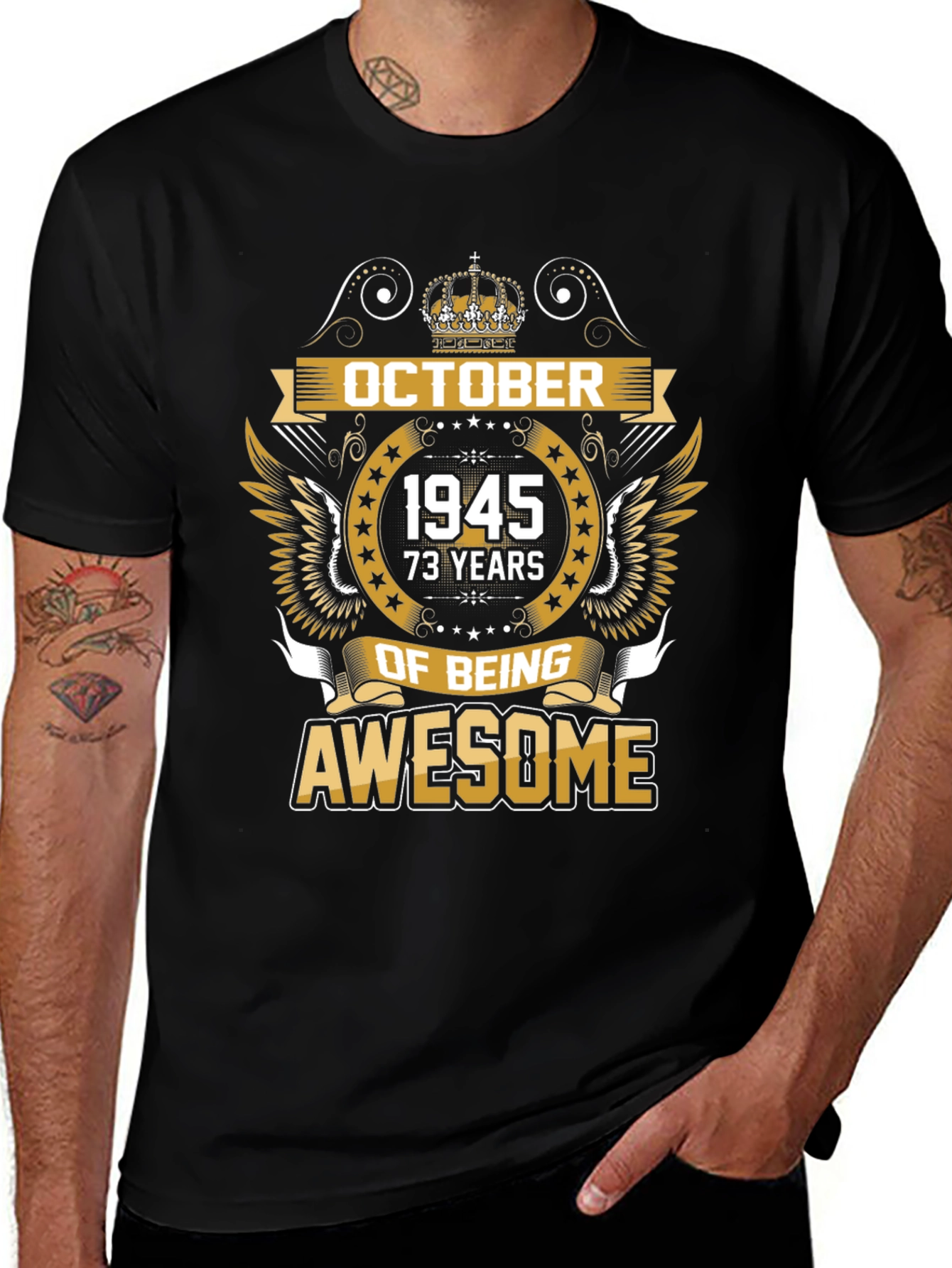 October 1945 73 Years of Being Awesome T-Shirt