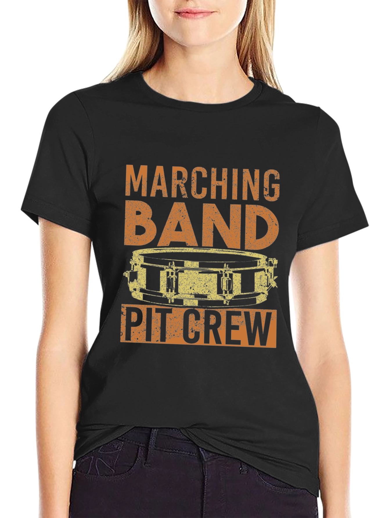 Marching Band Pit Crew Drummer T-Shirt