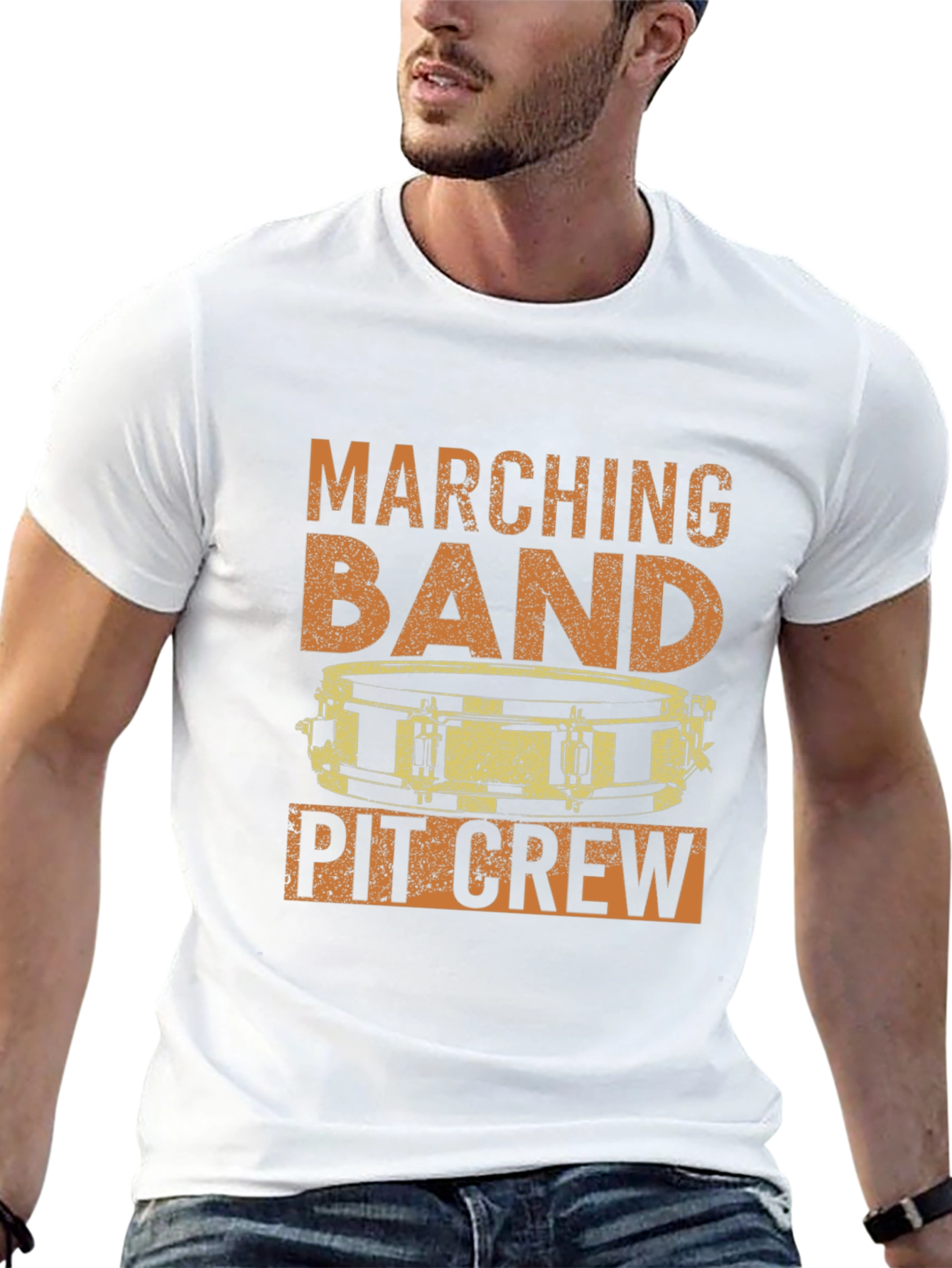 Marching Band Pit Crew Drummer T-Shirt