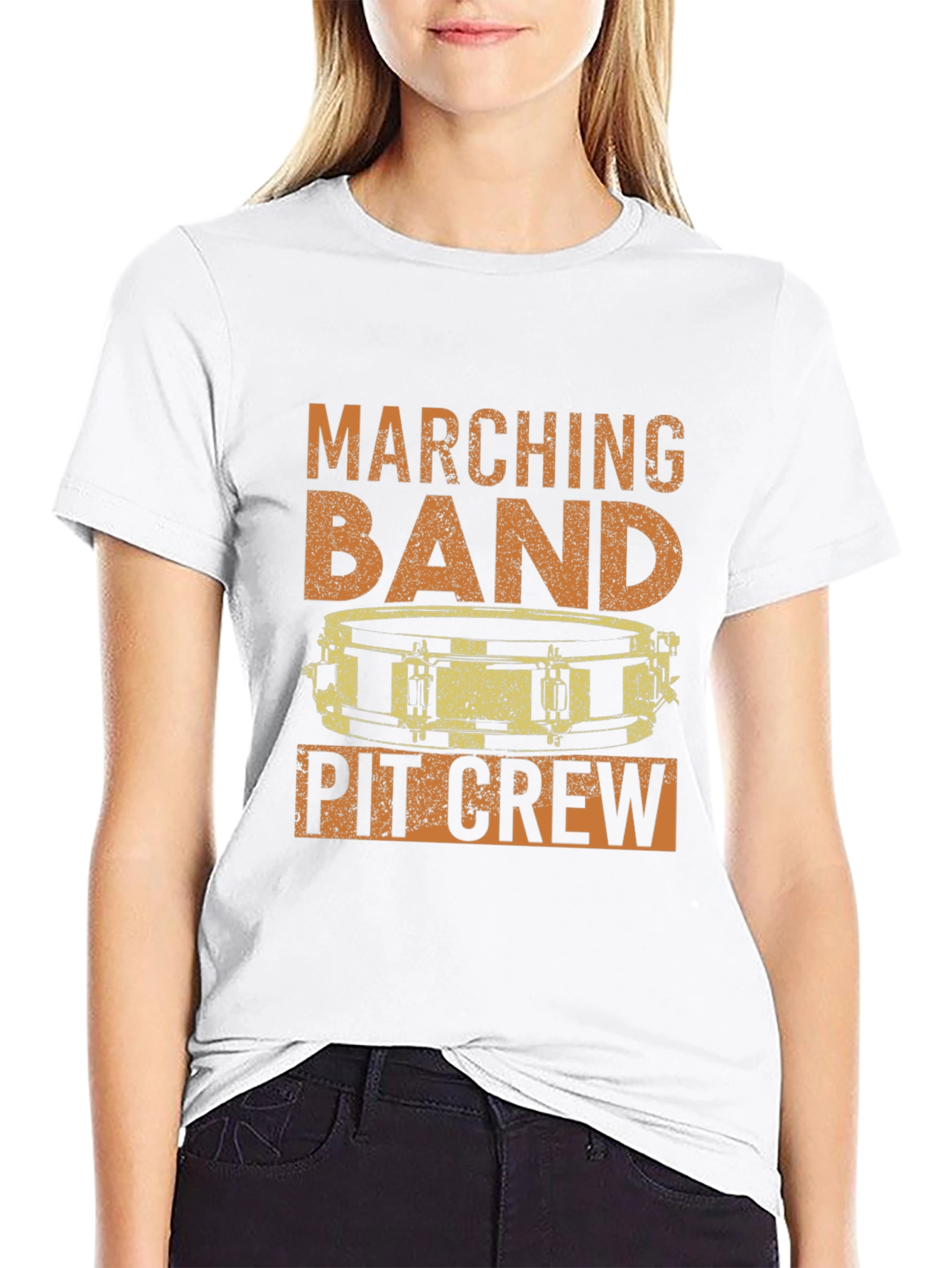 Marching Band Pit Crew Drummer T-Shirt