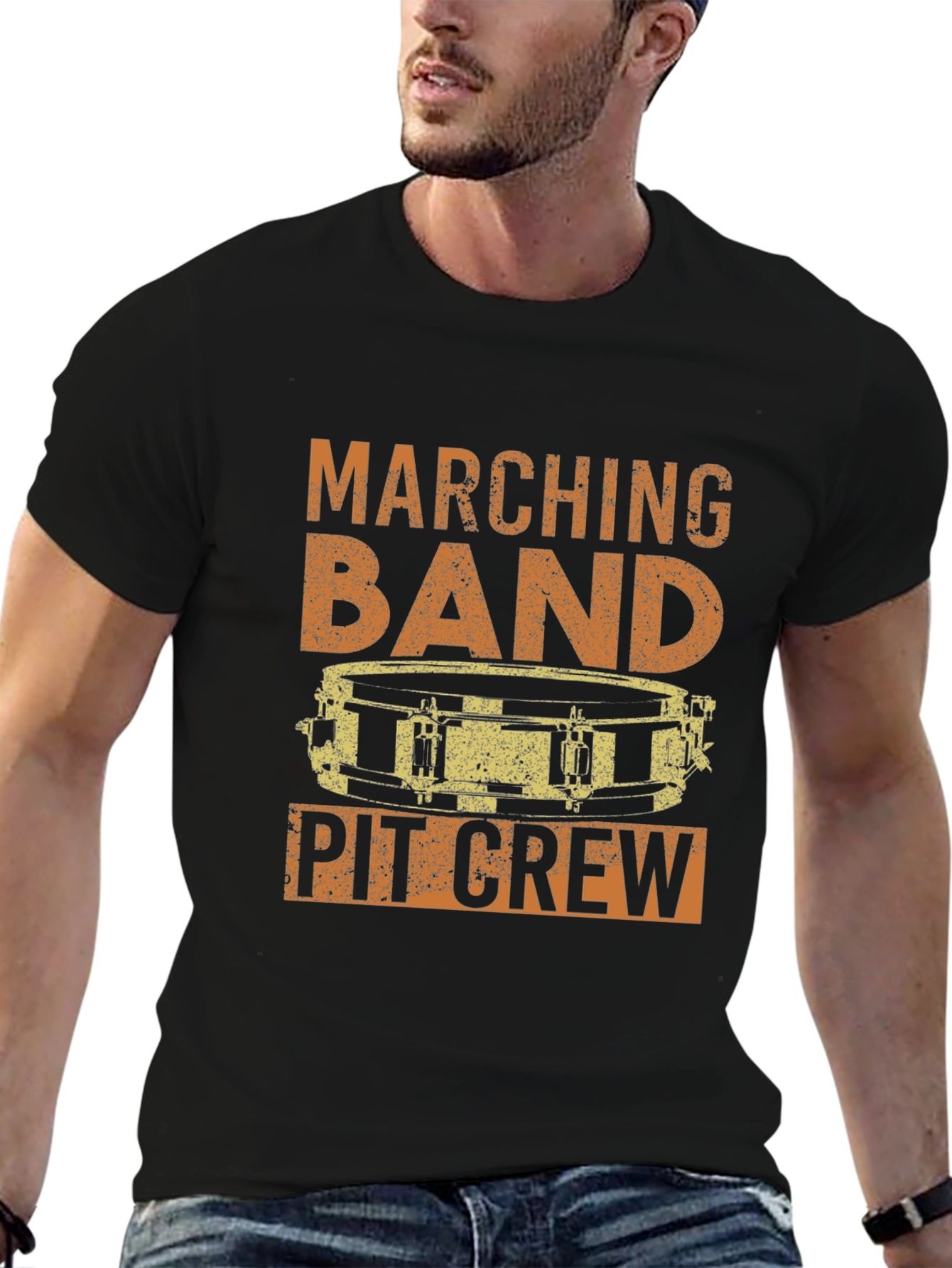 Marching Band Pit Crew Drummer T-Shirt