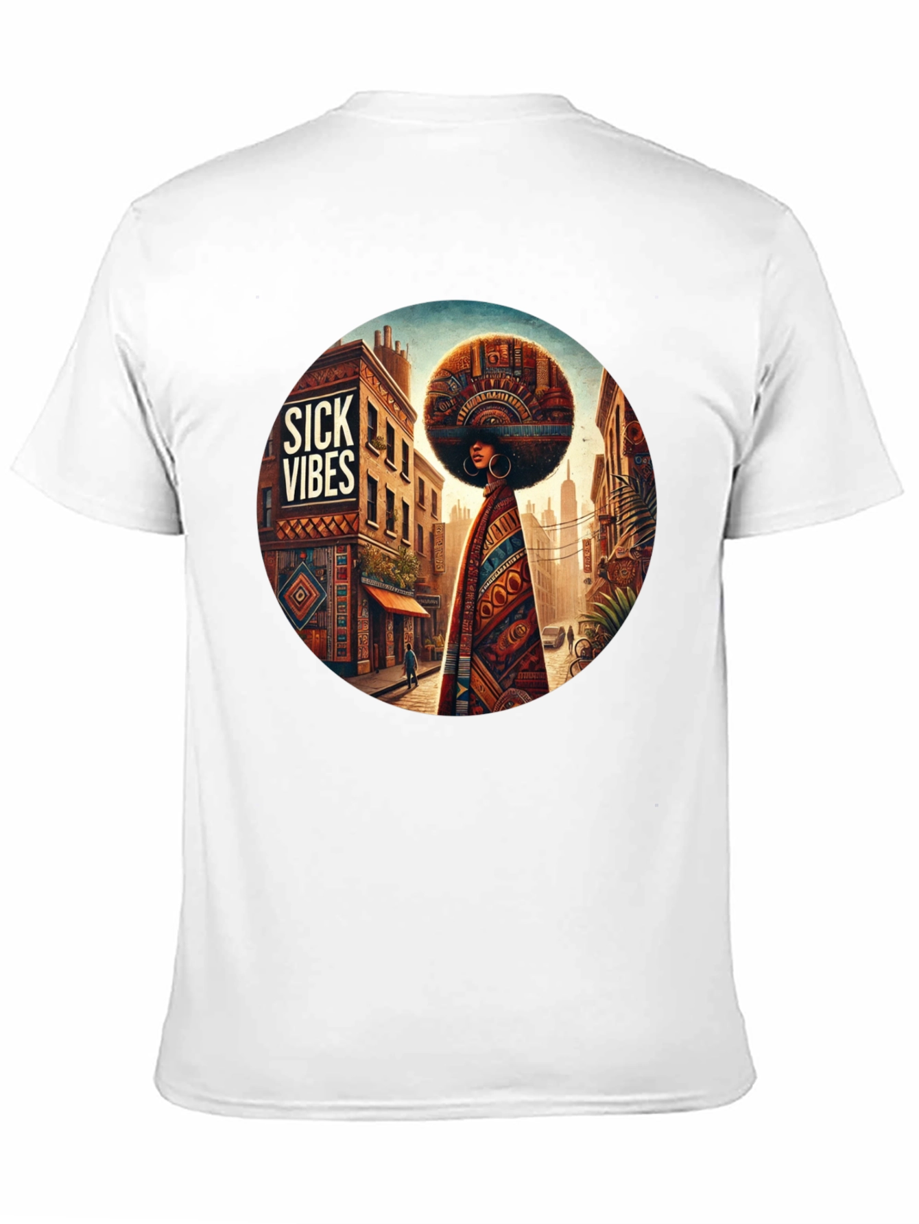 Sick Vibes Afrocentric Graphic Tee