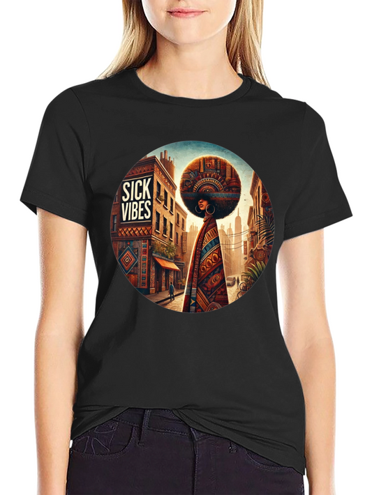Sick Vibes Afrocentric Graphic Tee