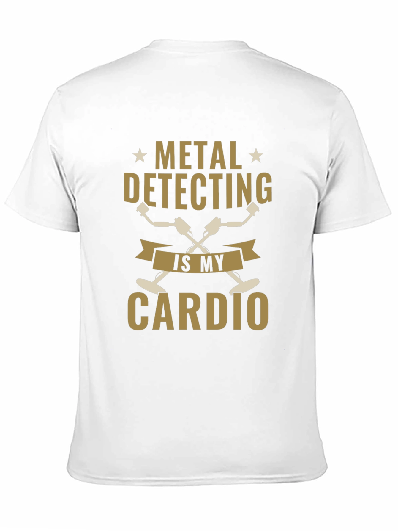 Metal Detecting is My Cardio Black T-Shirt