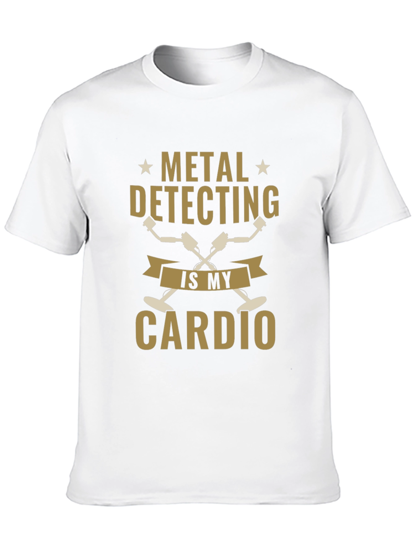 Metal Detecting is My Cardio Black T-Shirt