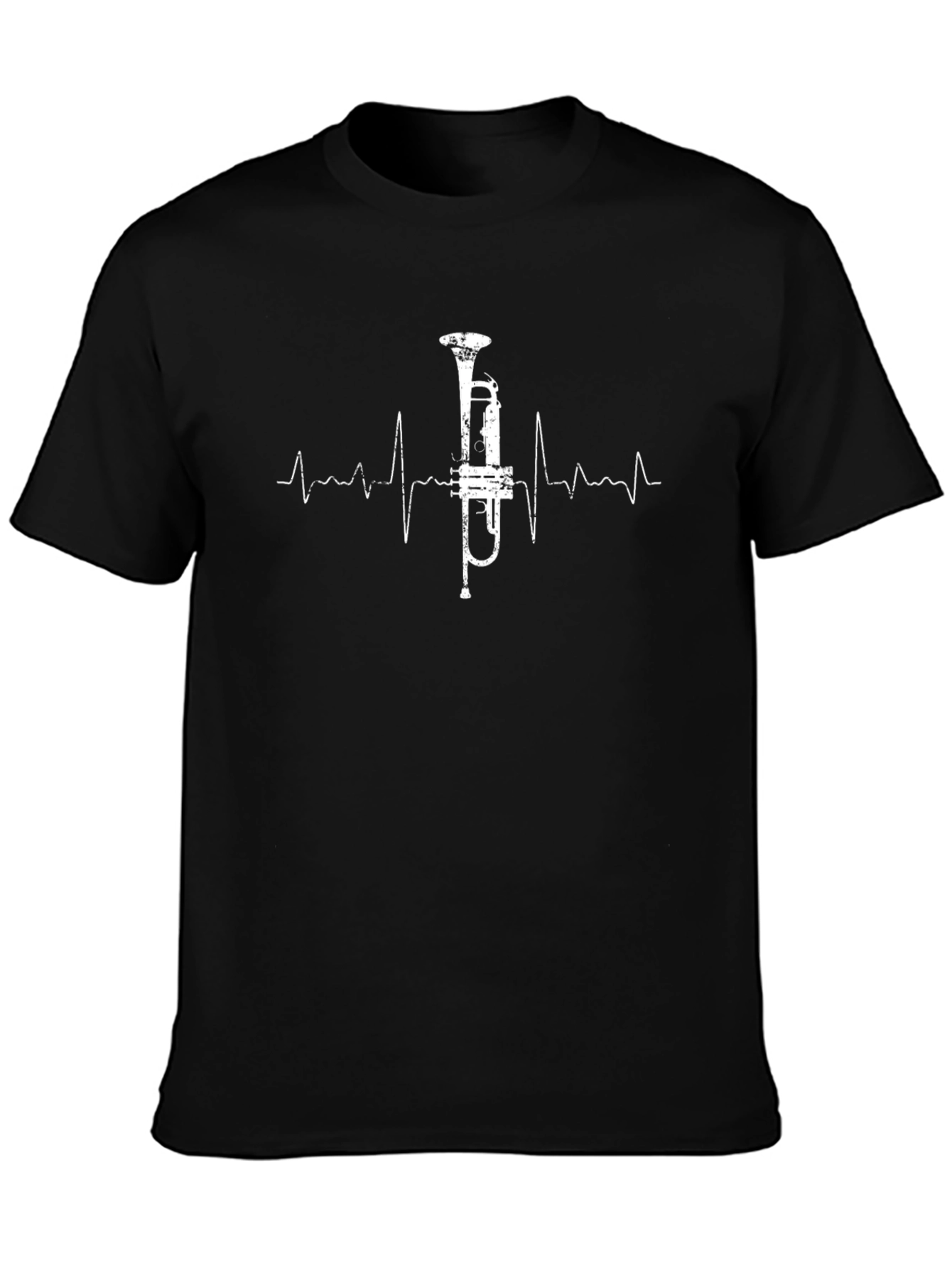 Trumpet Heartbeat T-Shirt - Music Lover Tee