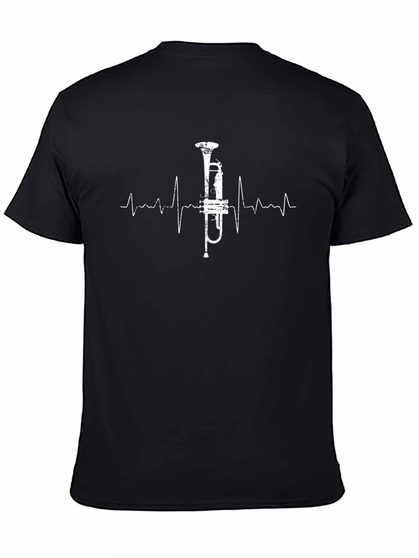 Trumpet Heartbeat T-Shirt - Music Lover Tee