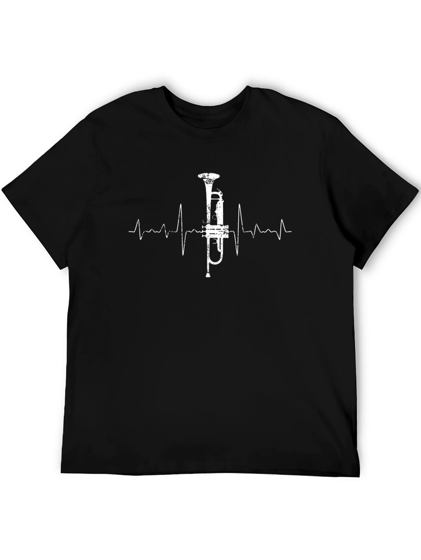 Trumpet Heartbeat T-Shirt - Music Lover Tee