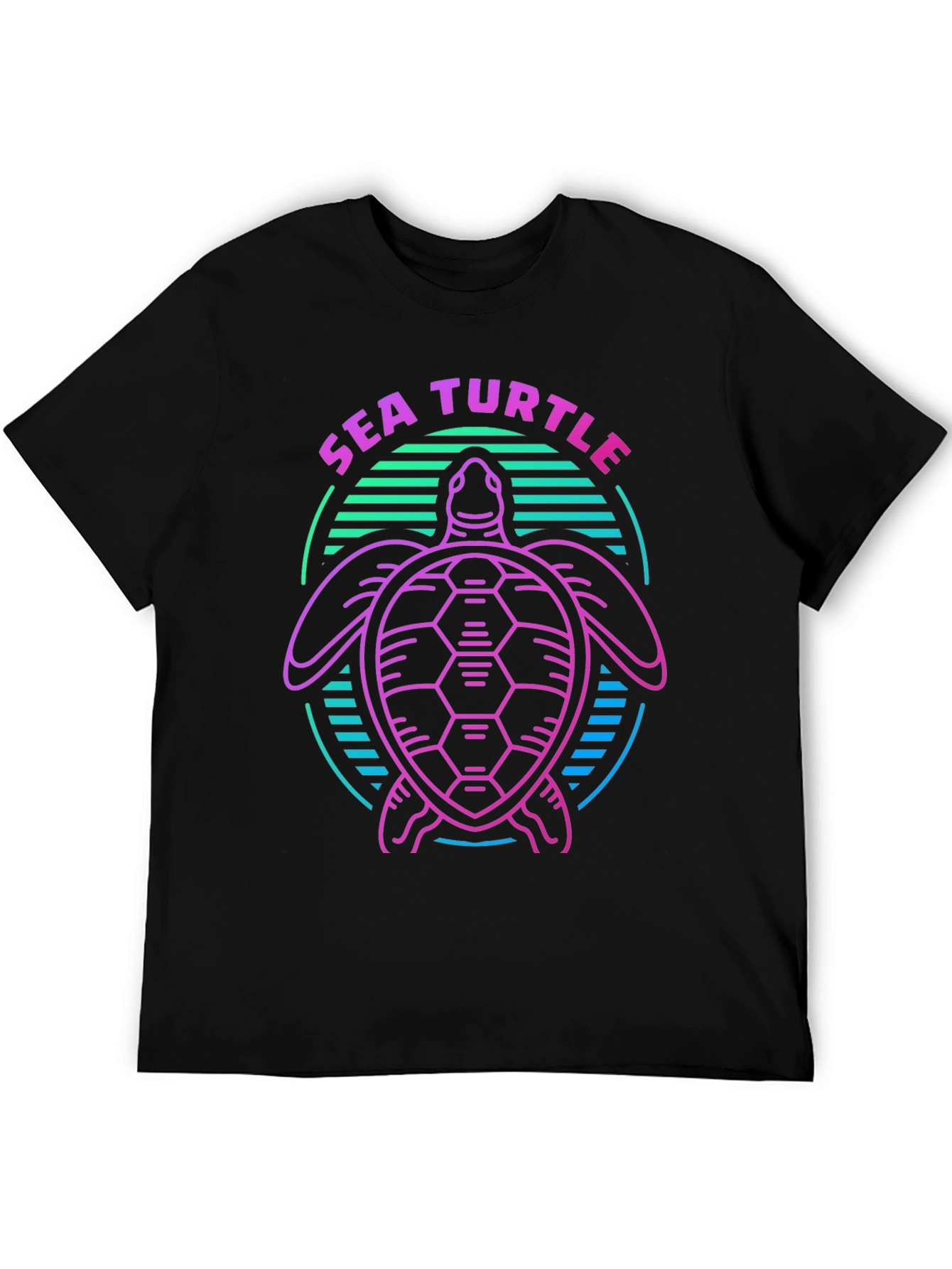 Sea Turtle Graphic Tee - Retro Style