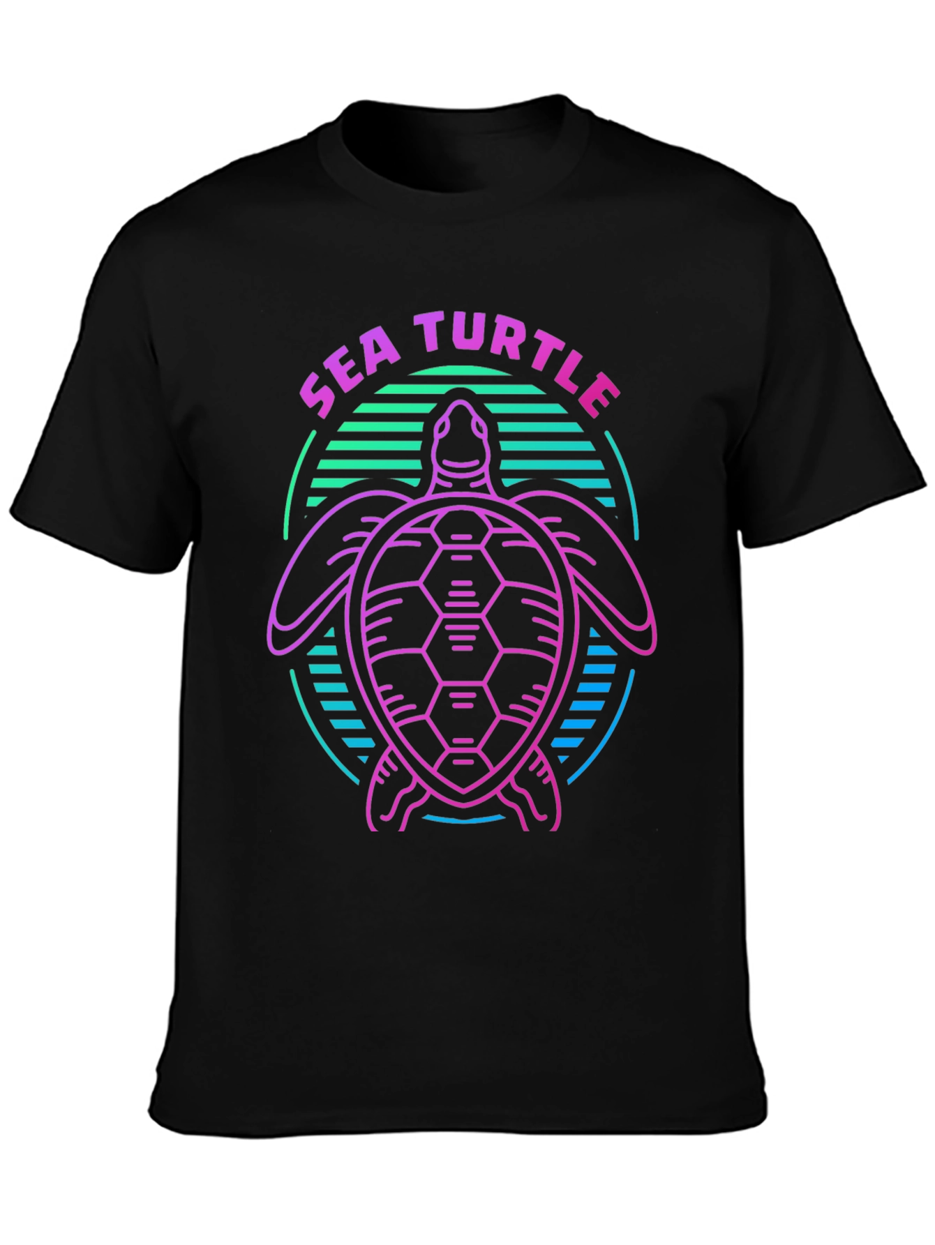 Sea Turtle Graphic Tee - Retro Style