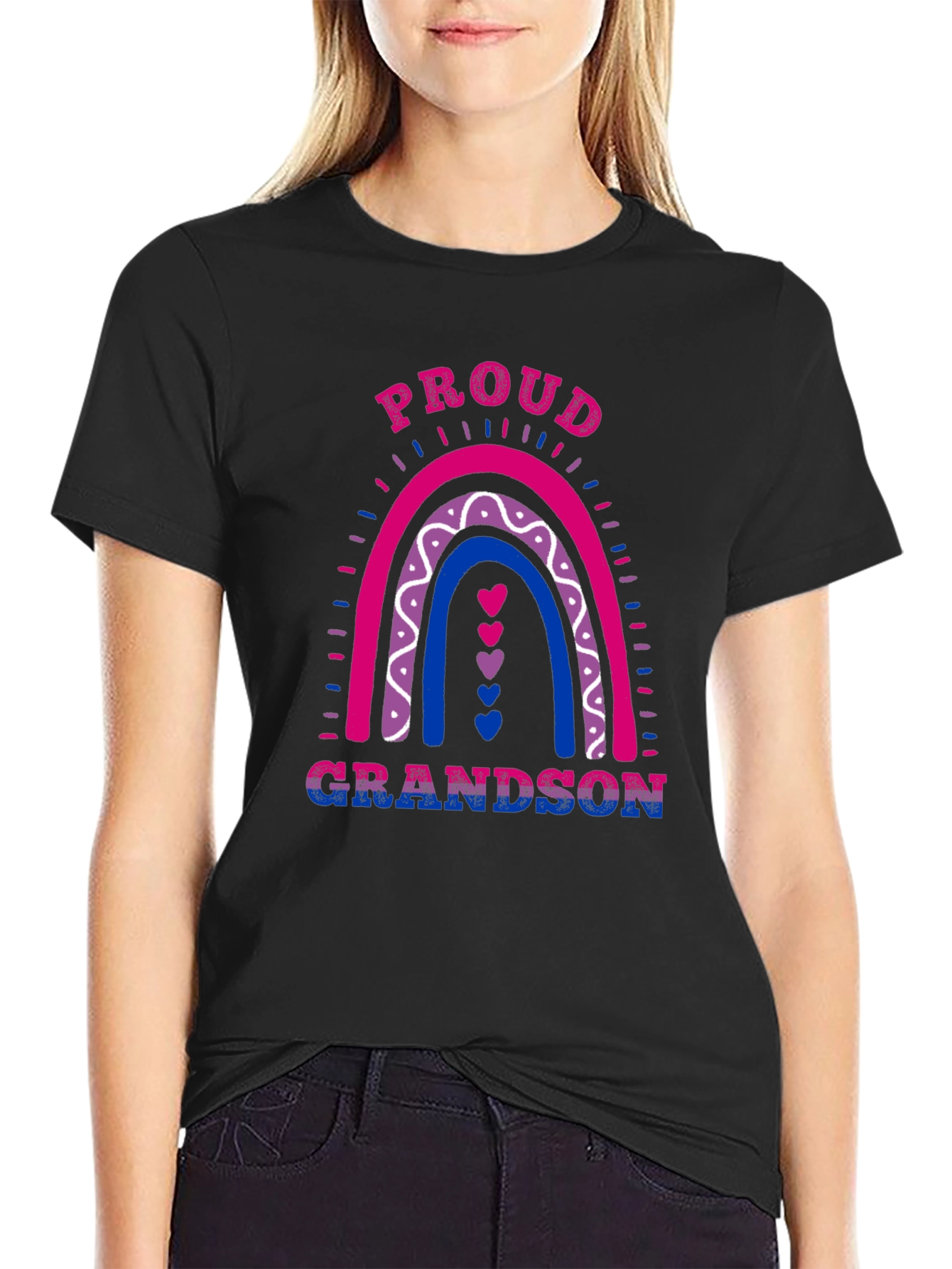 Proud Grandson Bi Pride T-Shirt