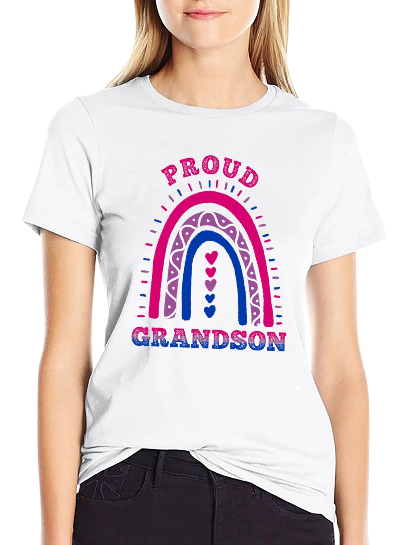 Proud Grandson Bi Pride T-Shirt