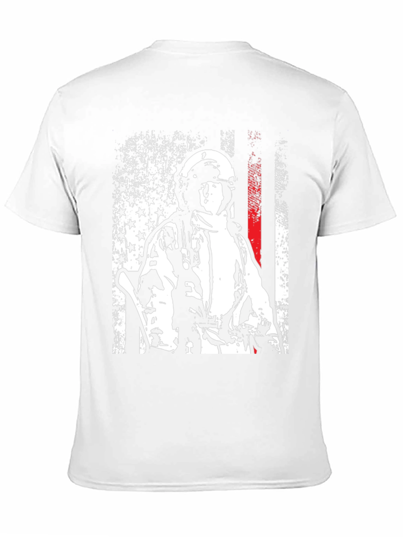 Firefighter USA Flag Graphic Tee