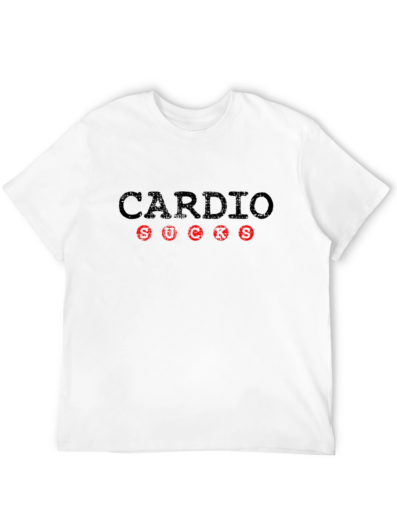 Cardio Sucks Graphic T-Shirt - Gym Humor Tee