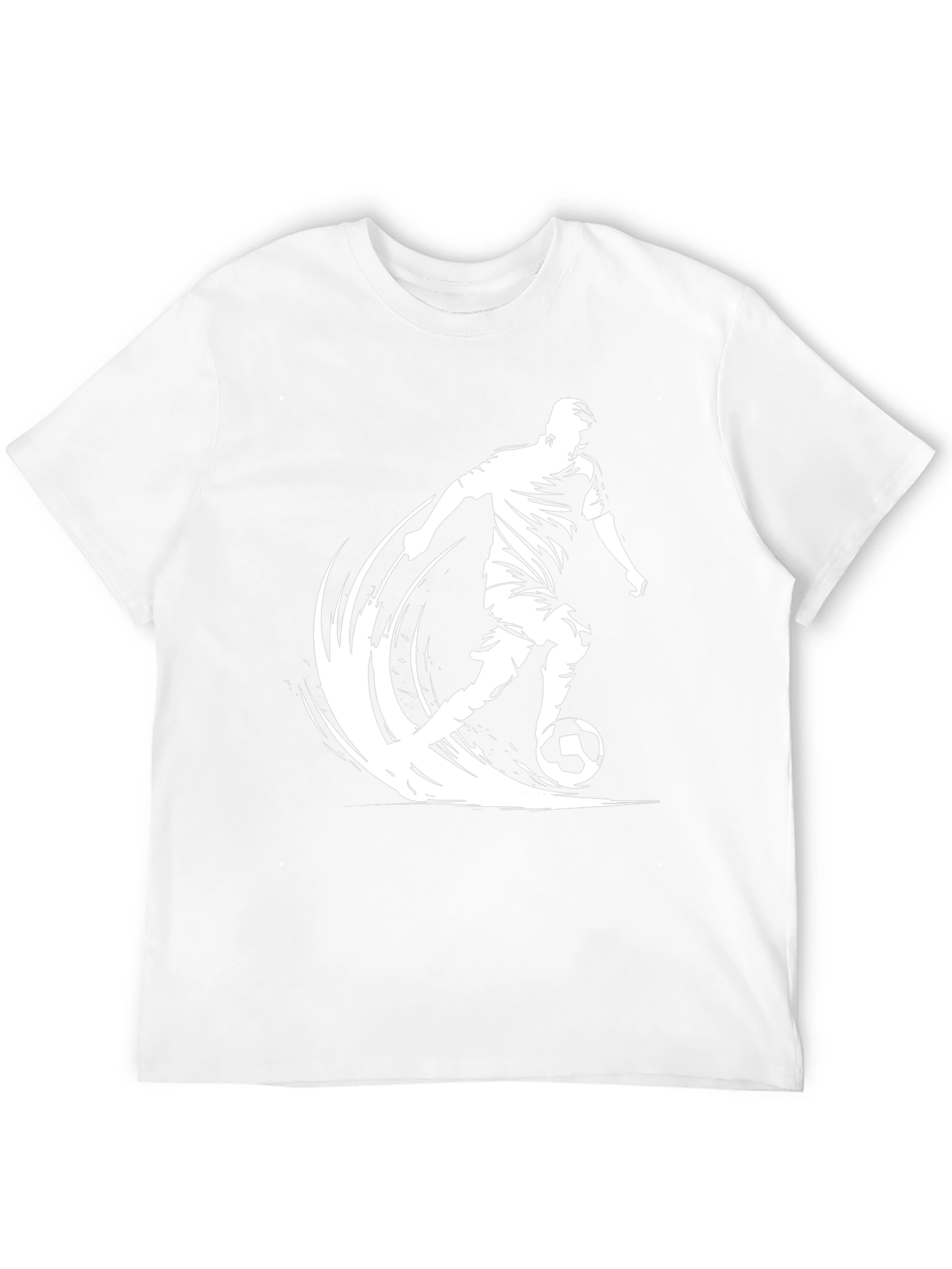 Soccer Player Graphic Black T-Shirt
