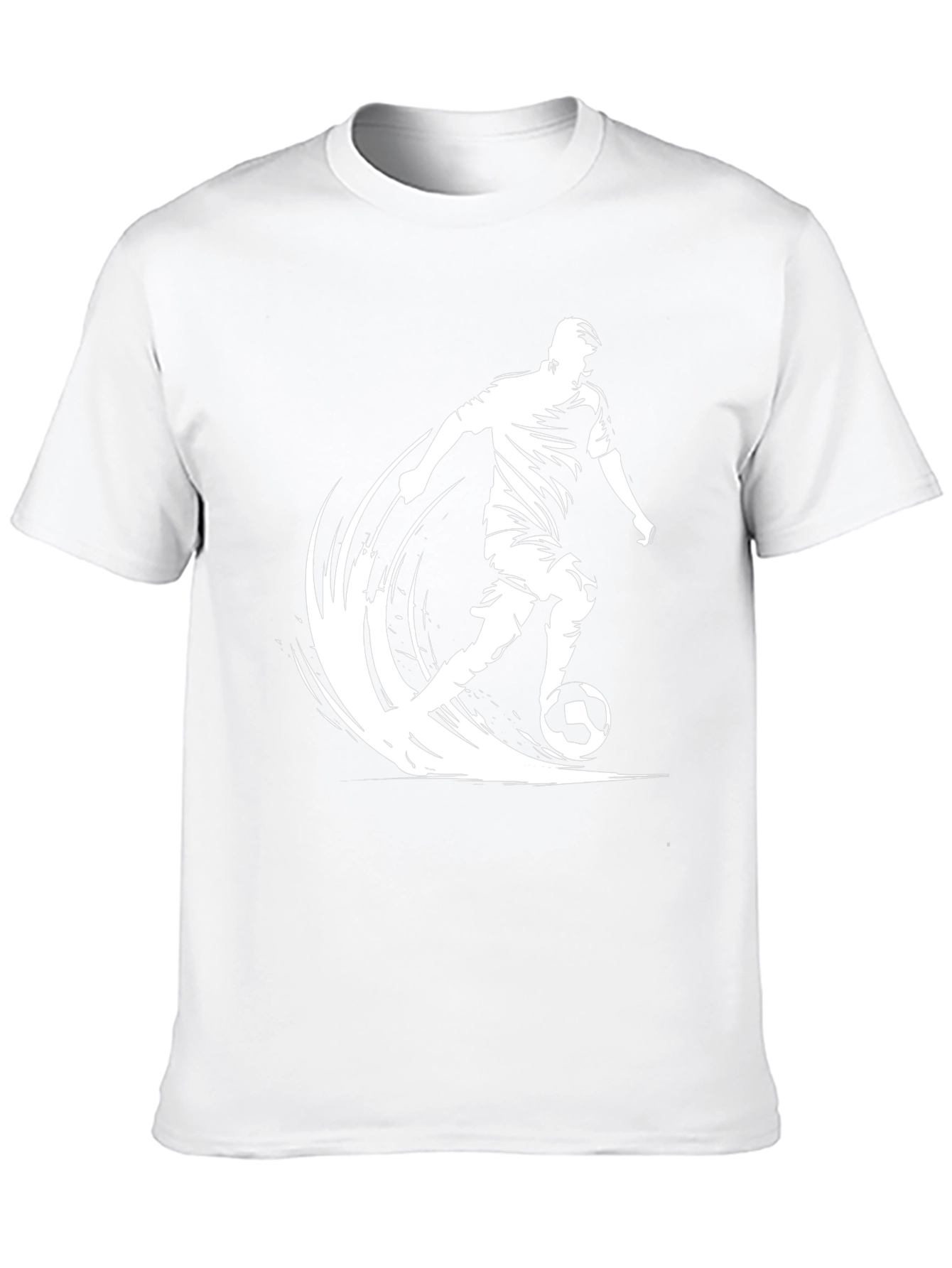 Soccer Player Graphic Black T-Shirt