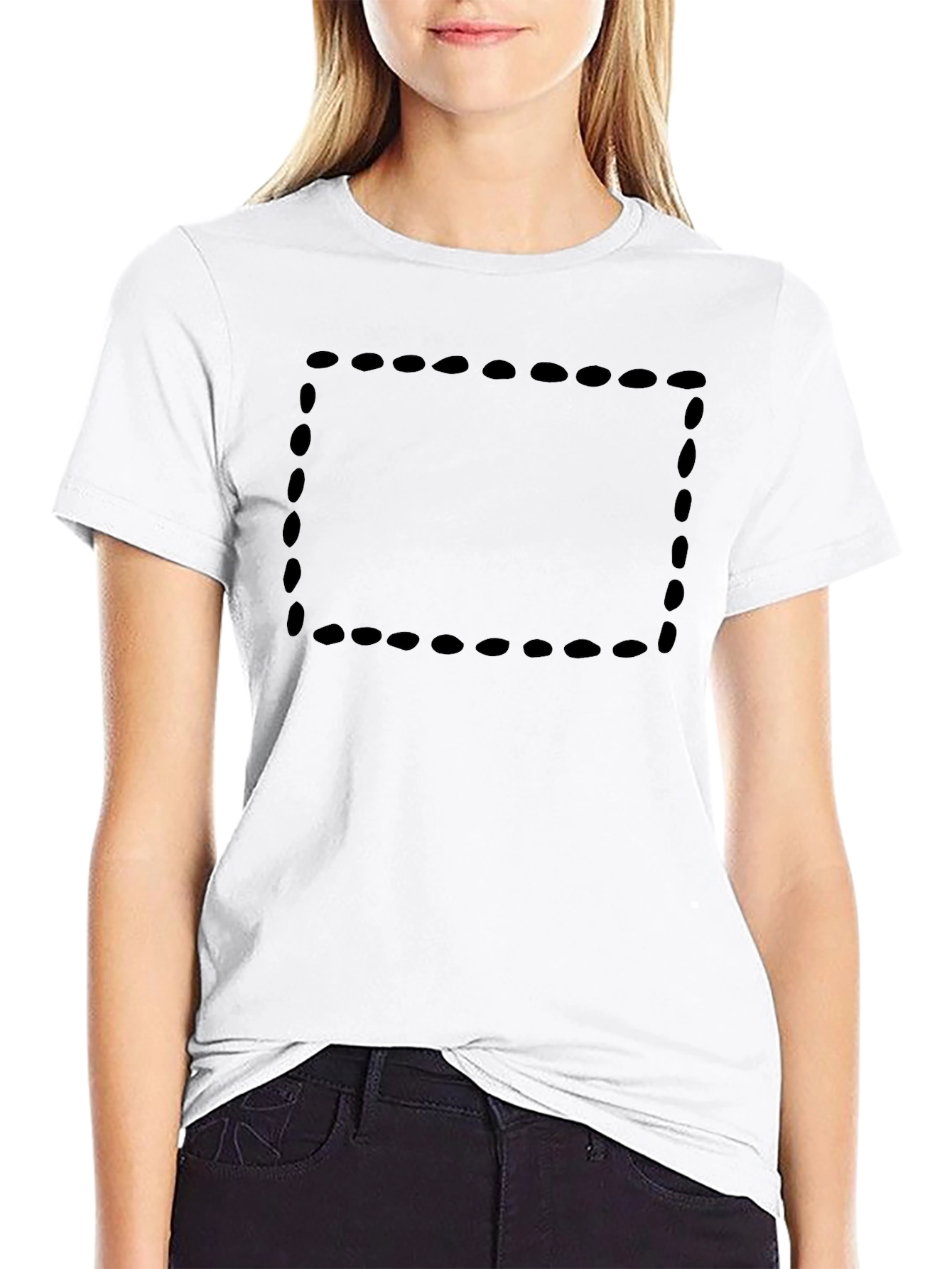 Solid Black Crew Neck T-Shirt
