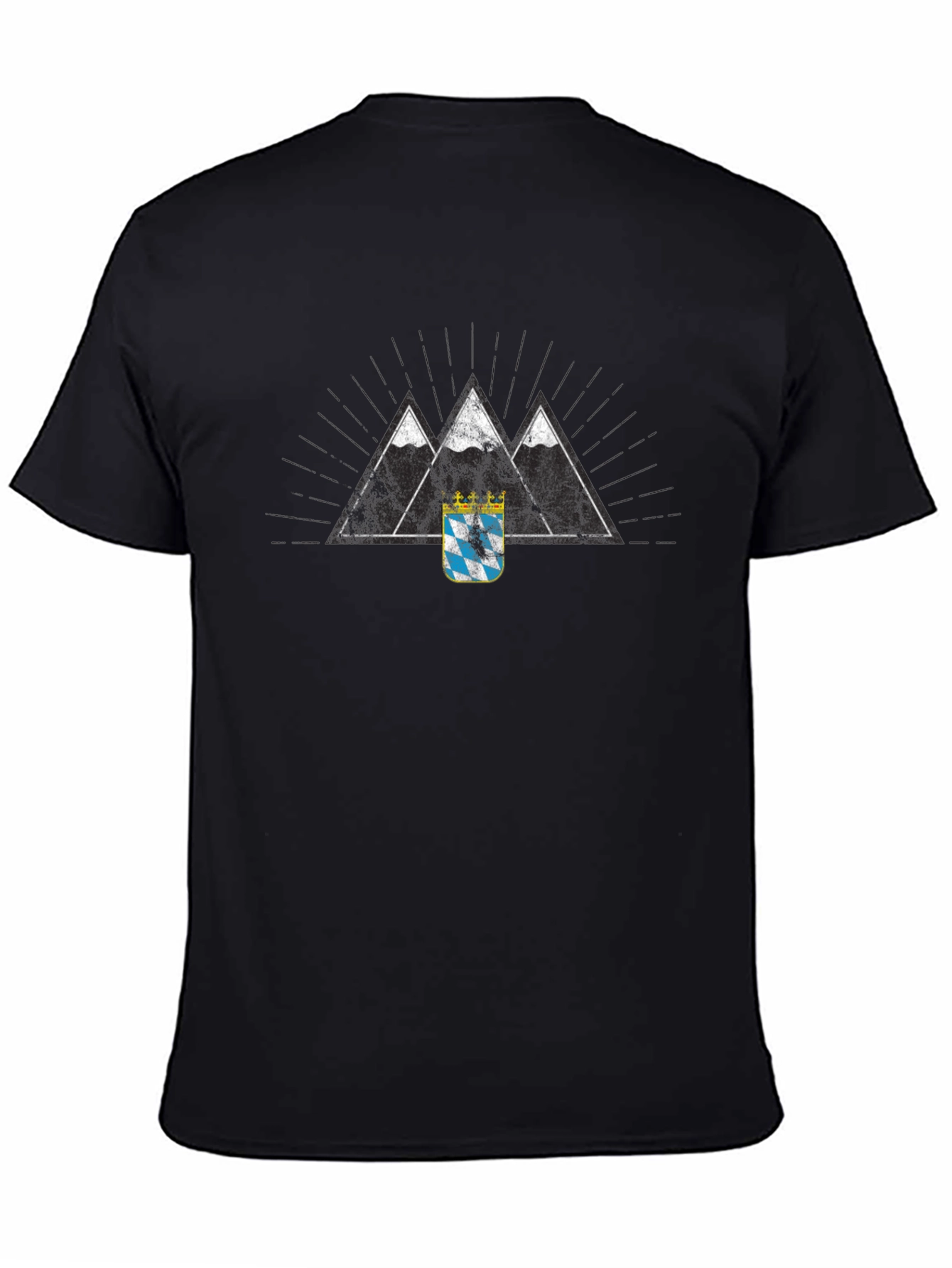 Bavarian Alps Black T-Shirt
