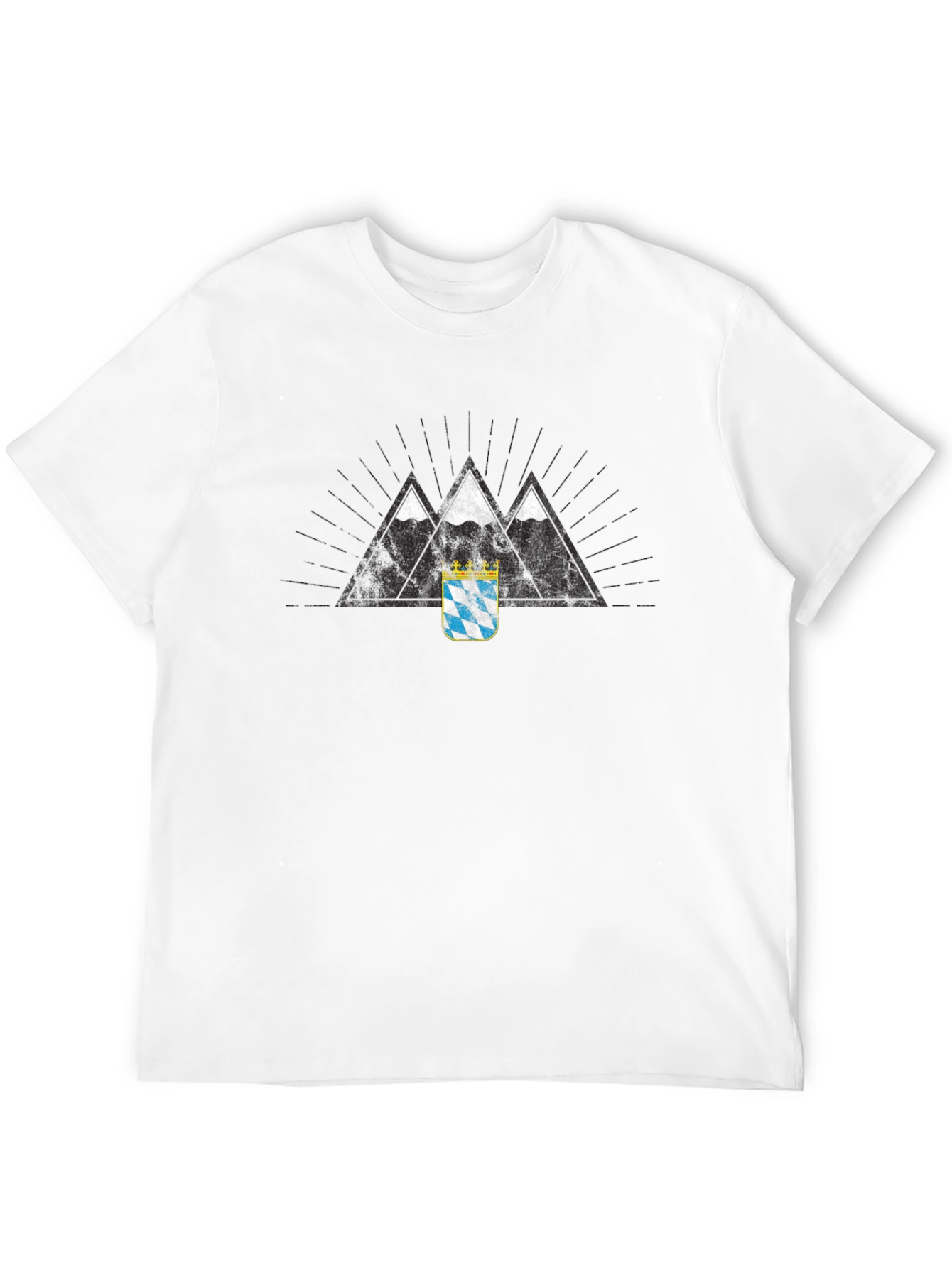 Bavarian Alps Black T-Shirt