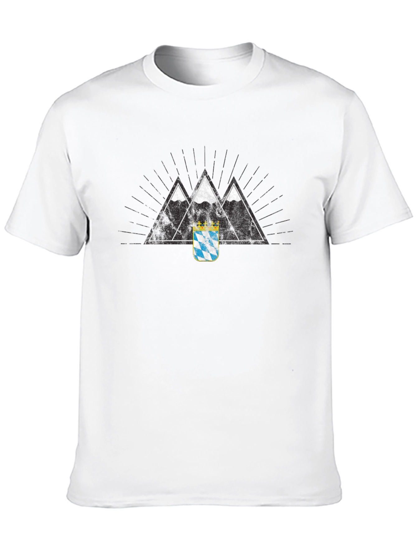 Bavarian Alps Black T-Shirt