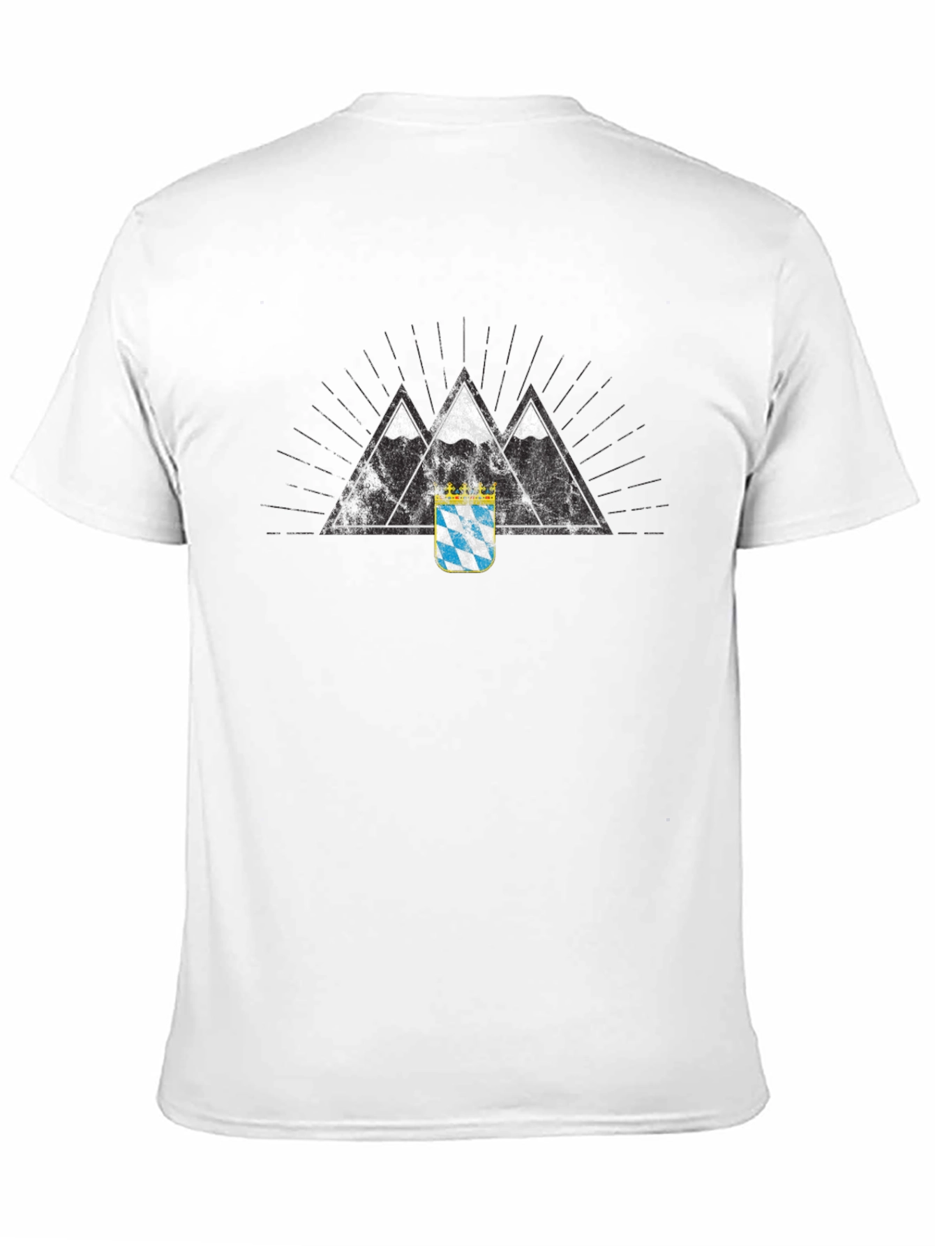 Bavarian Alps Black T-Shirt