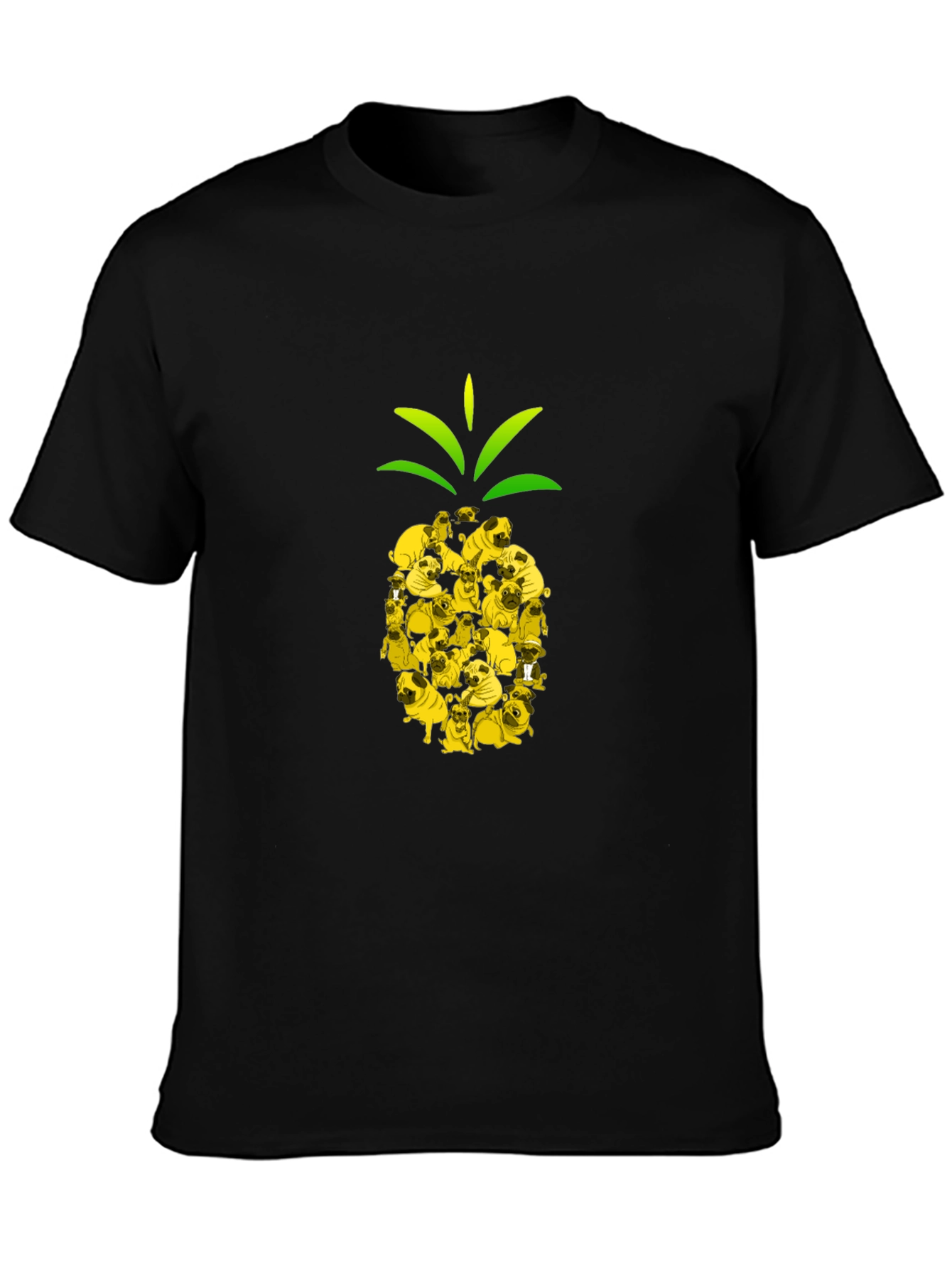 Pug Pineapple Graphic T-Shirt - Unique Design