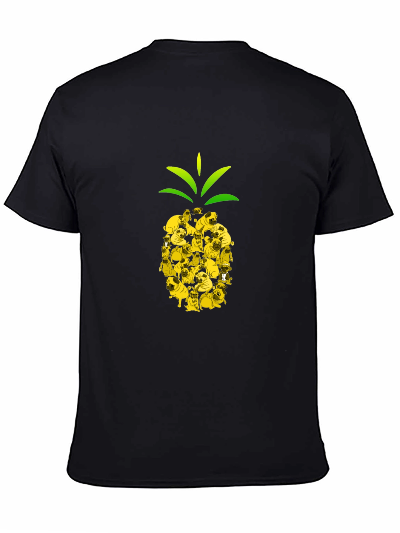 Pug Pineapple Graphic T-Shirt - Unique Design