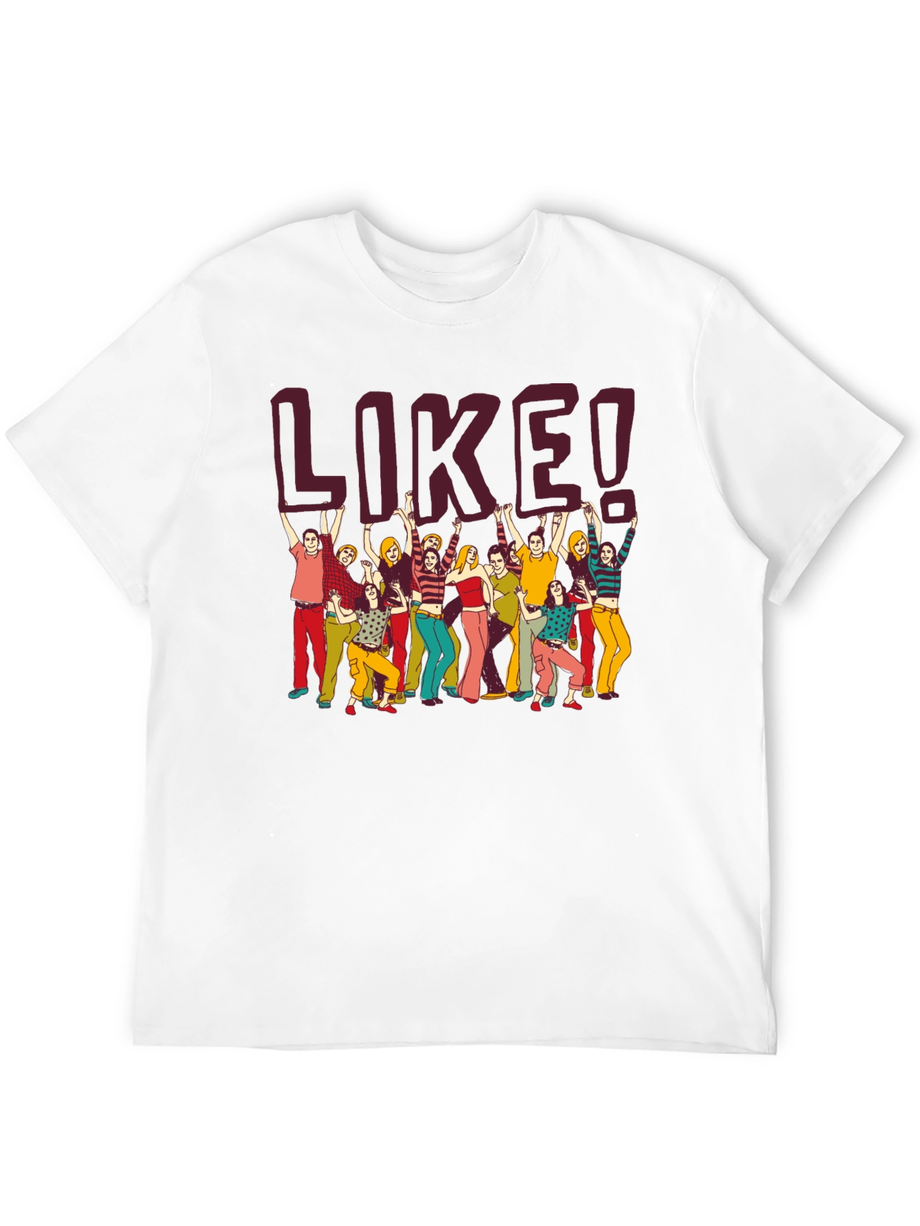 Retro Like Graphic Tee - Black Casual T-Shirt