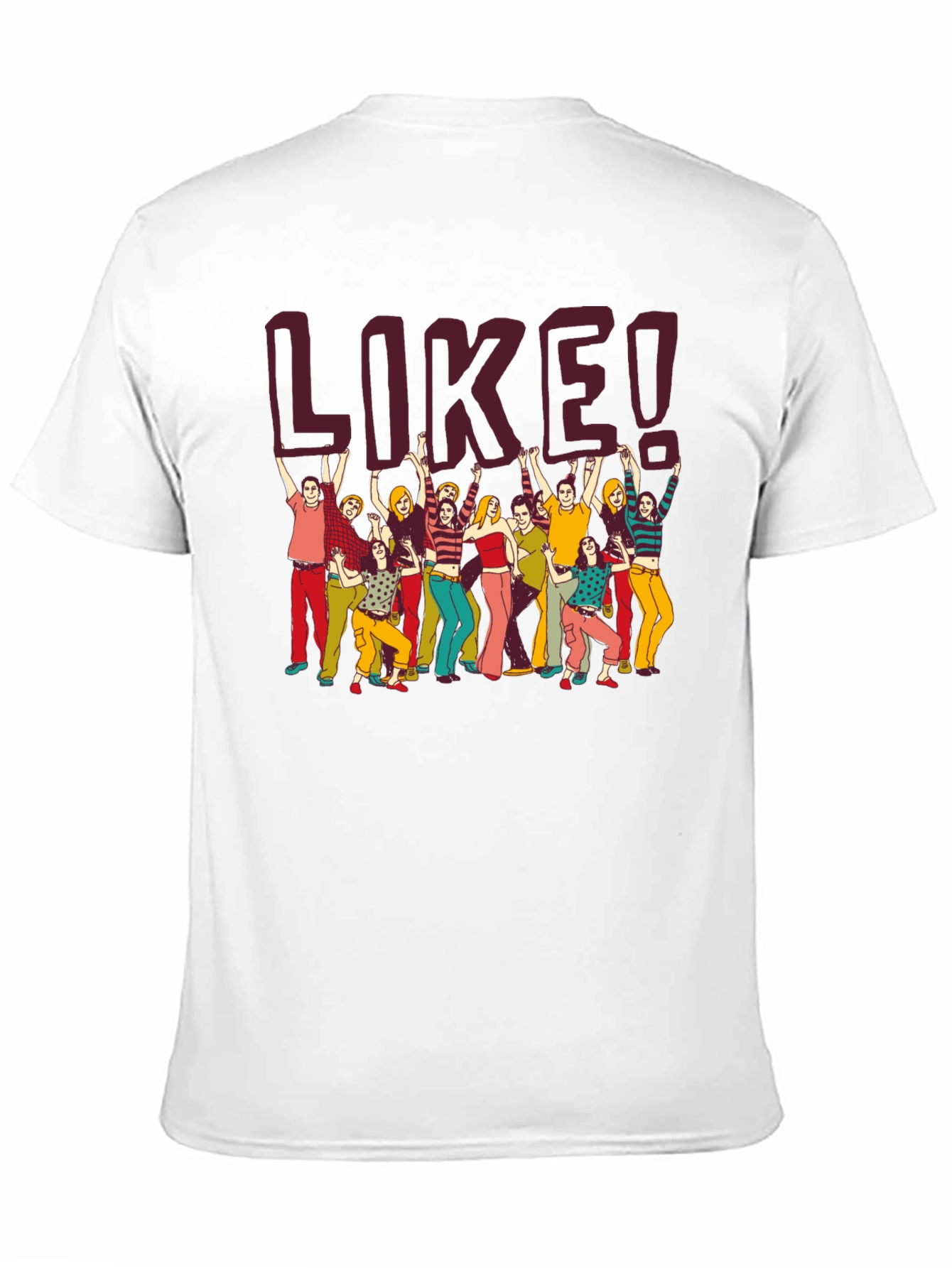 Retro Like Graphic Tee - Black Casual T-Shirt