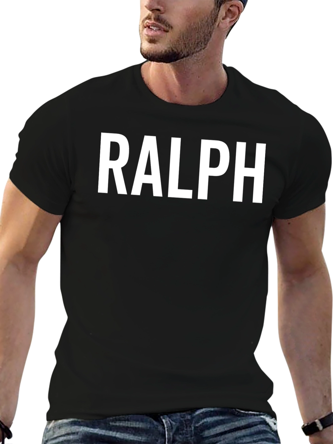 RALPH Graphic Tee - Classic Black Cotton T-Shirt