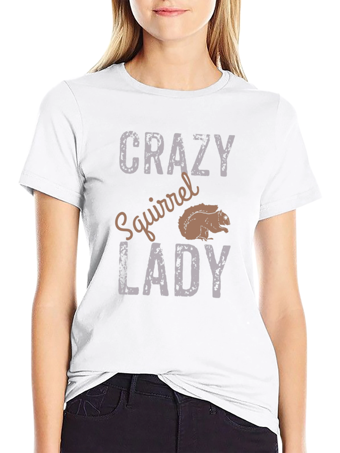 Crazy Squirrel Lady Graphic Tee