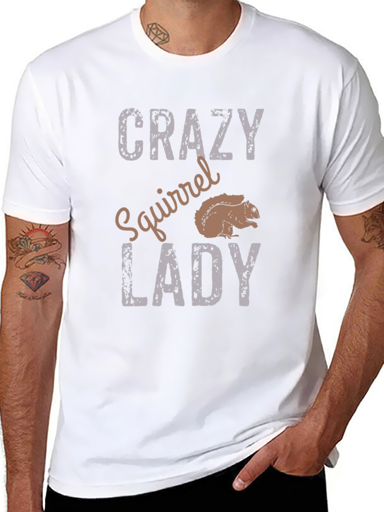 Crazy Squirrel Lady Graphic Tee
