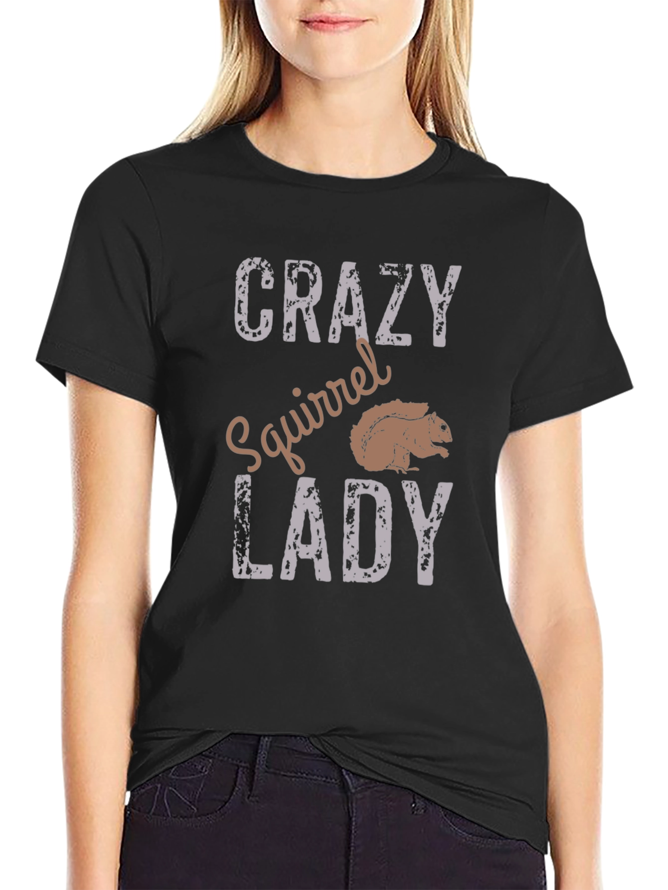 Crazy Squirrel Lady Graphic Tee