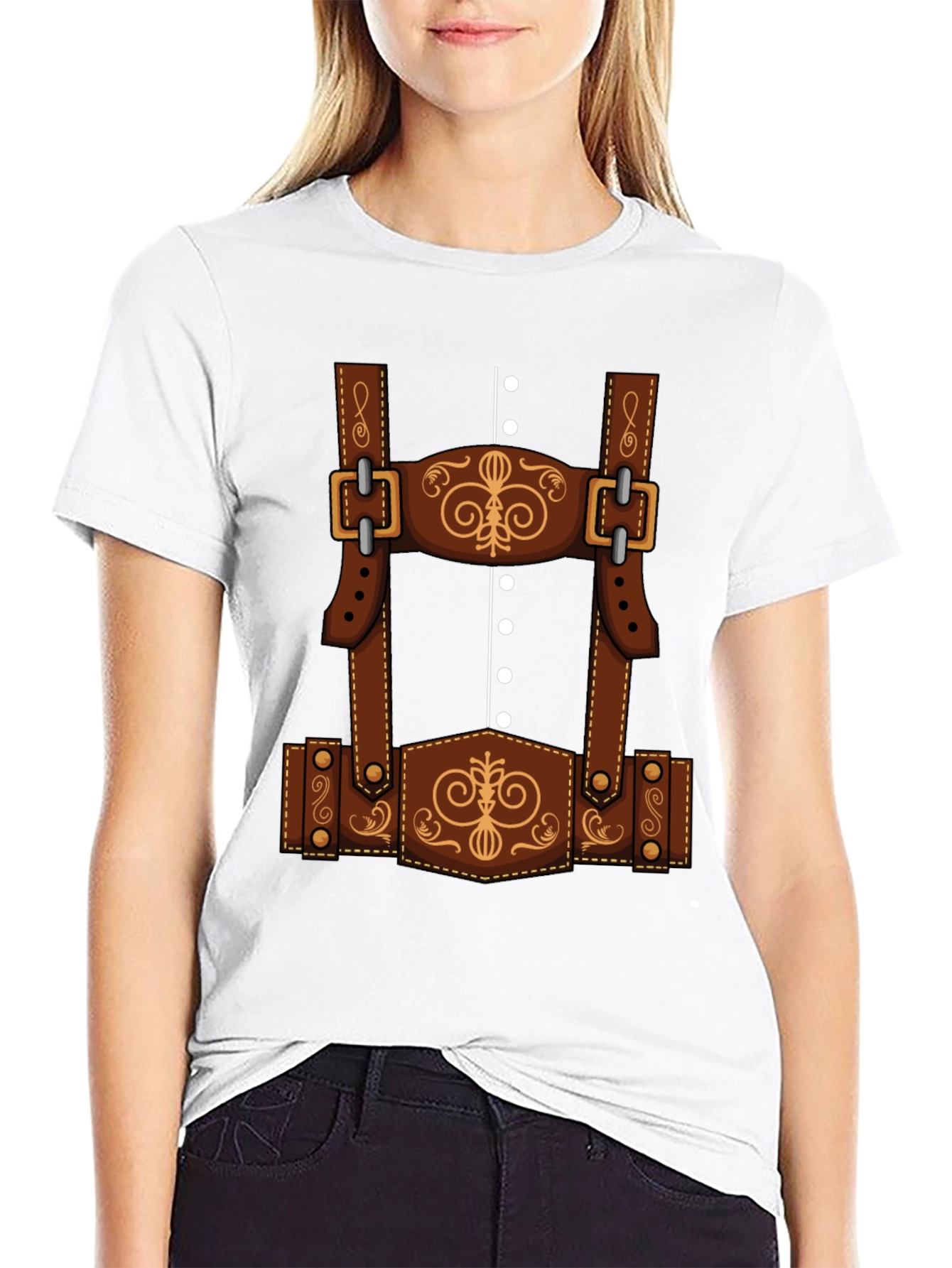 Oktoberfest Lederhosen T-Shirt Costume