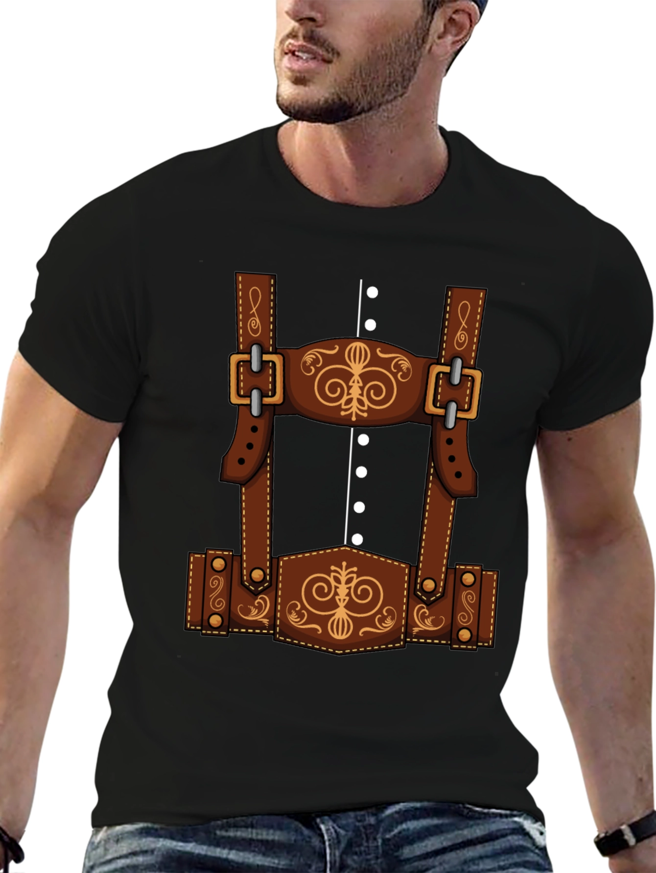 Oktoberfest Lederhosen T-Shirt Costume