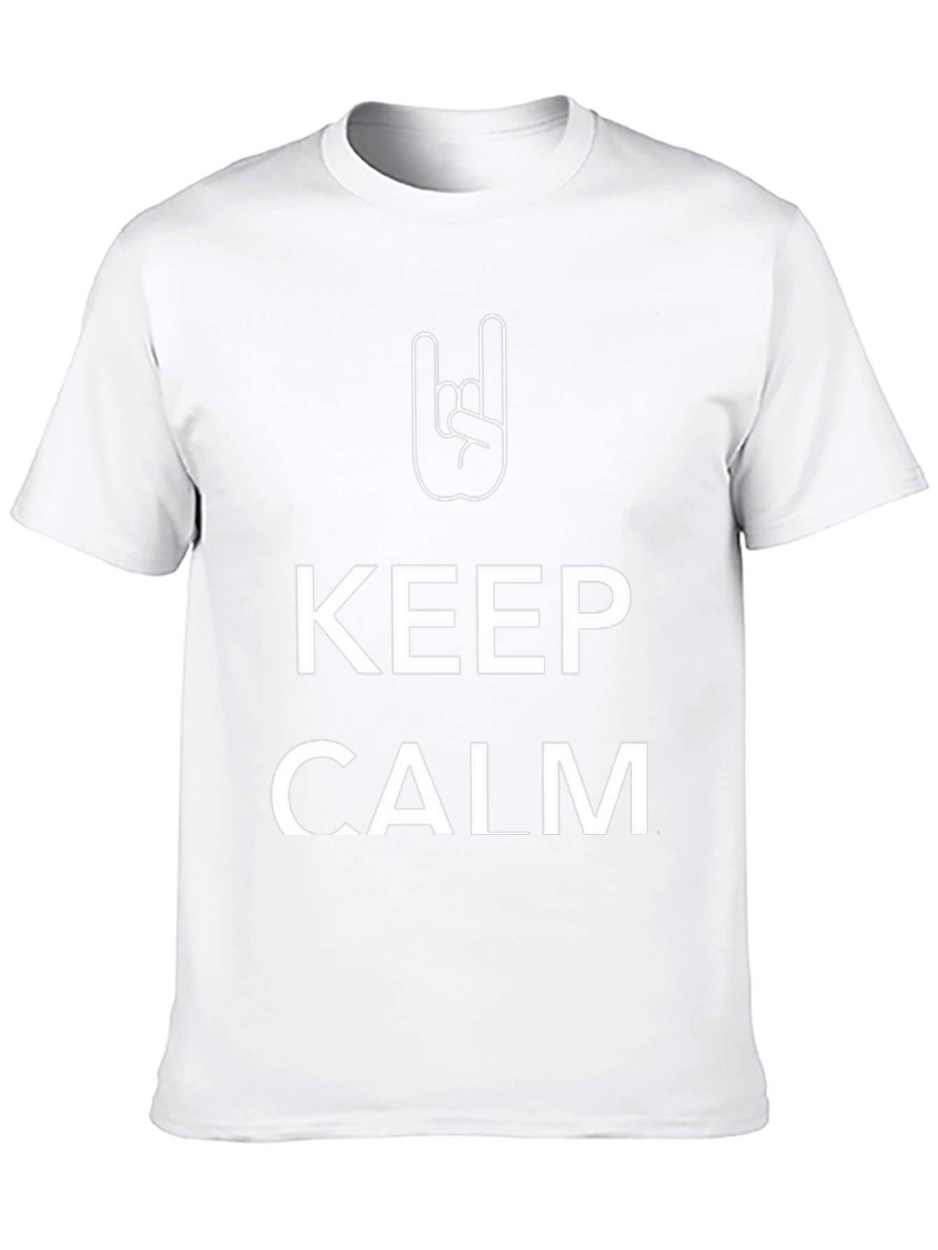 Keep Calm Rock On Black T-Shirt