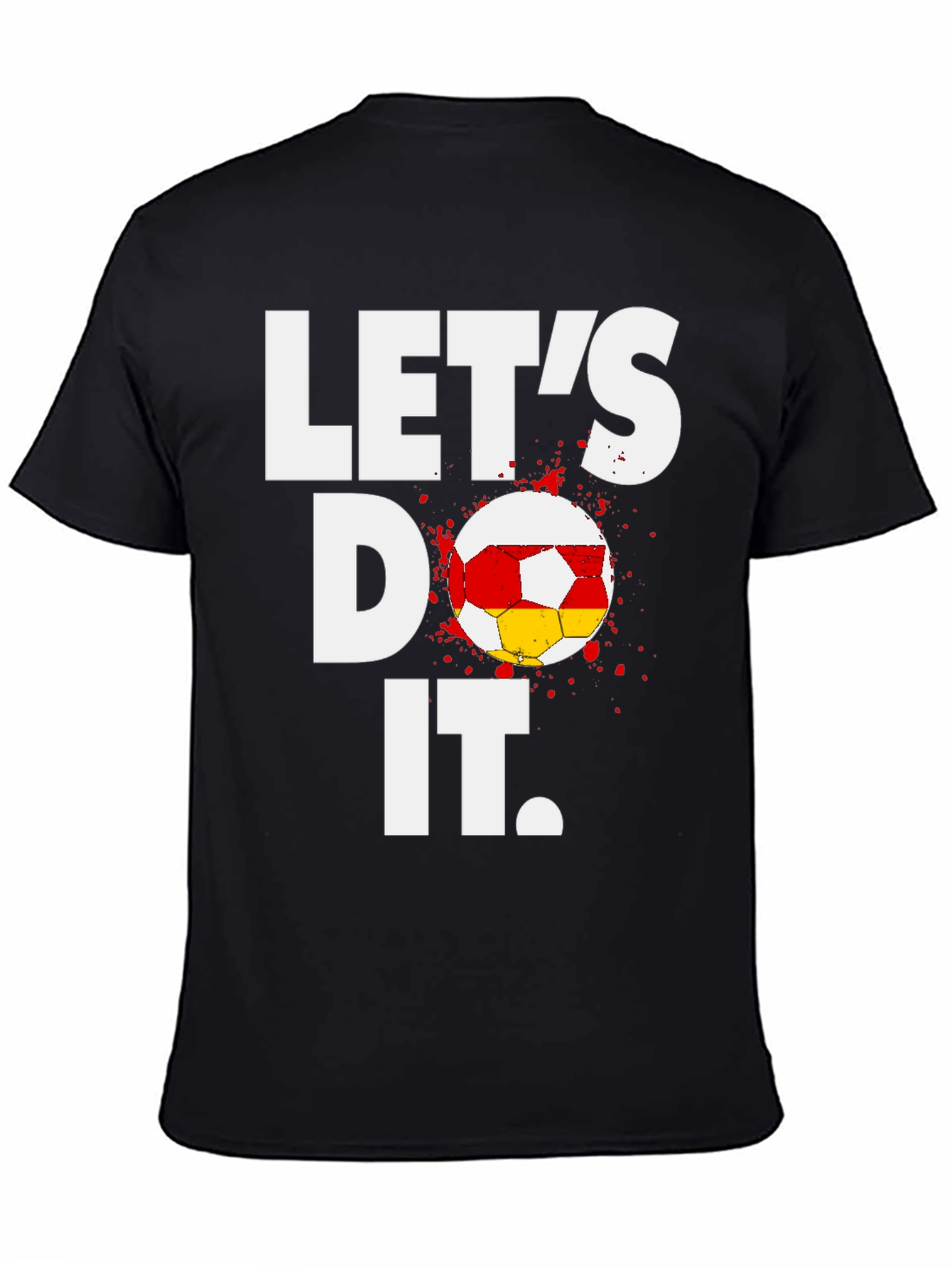 Lets Do It Soccer T-Shirt - Black Cotton Tee