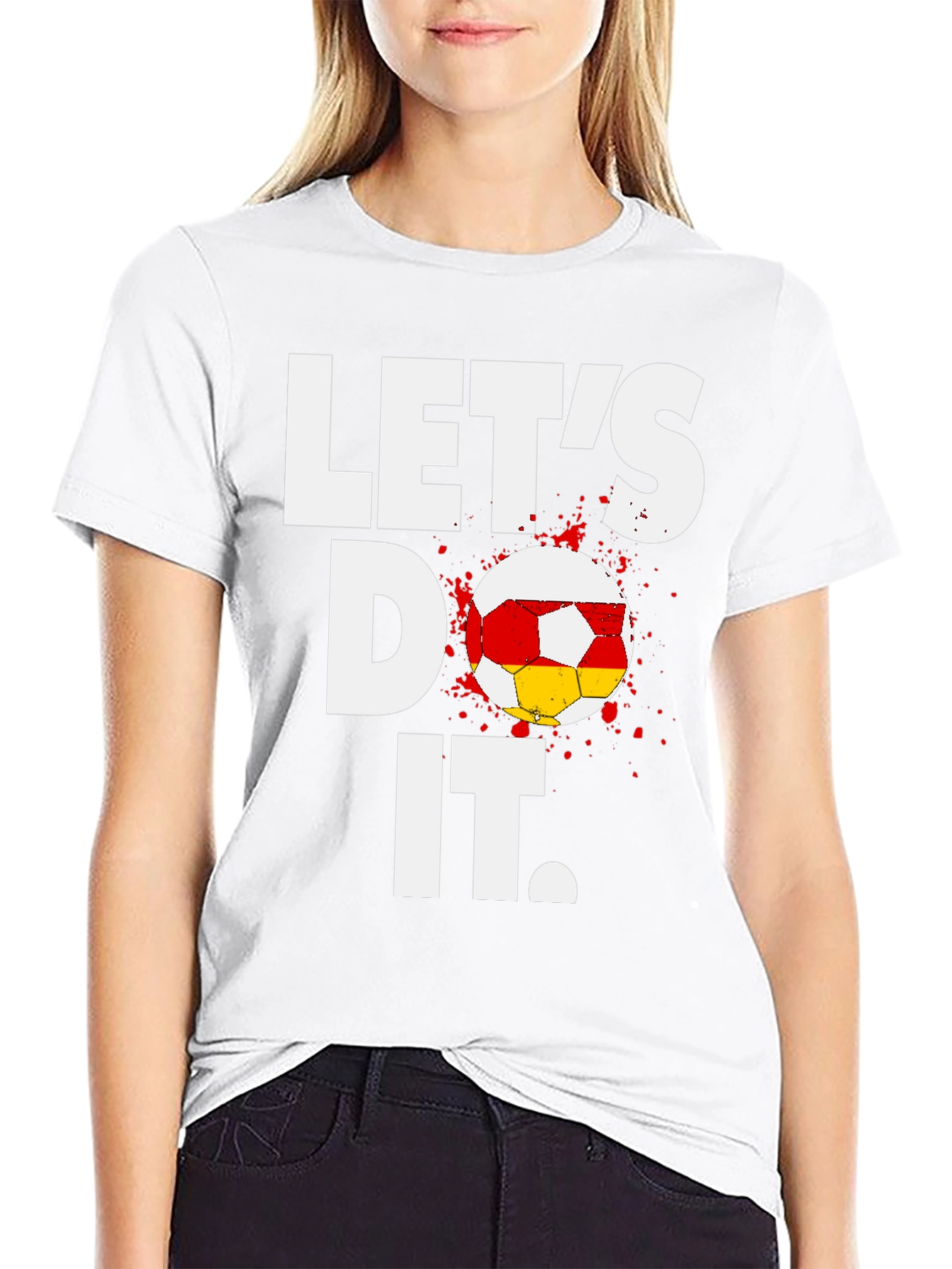 Lets Do It Soccer T-Shirt - Black Cotton Tee