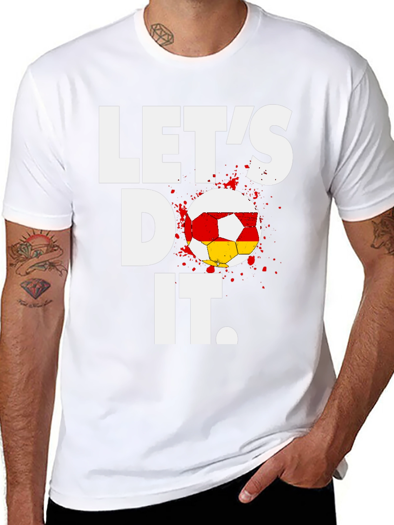 Lets Do It Soccer T-Shirt - Black Cotton Tee