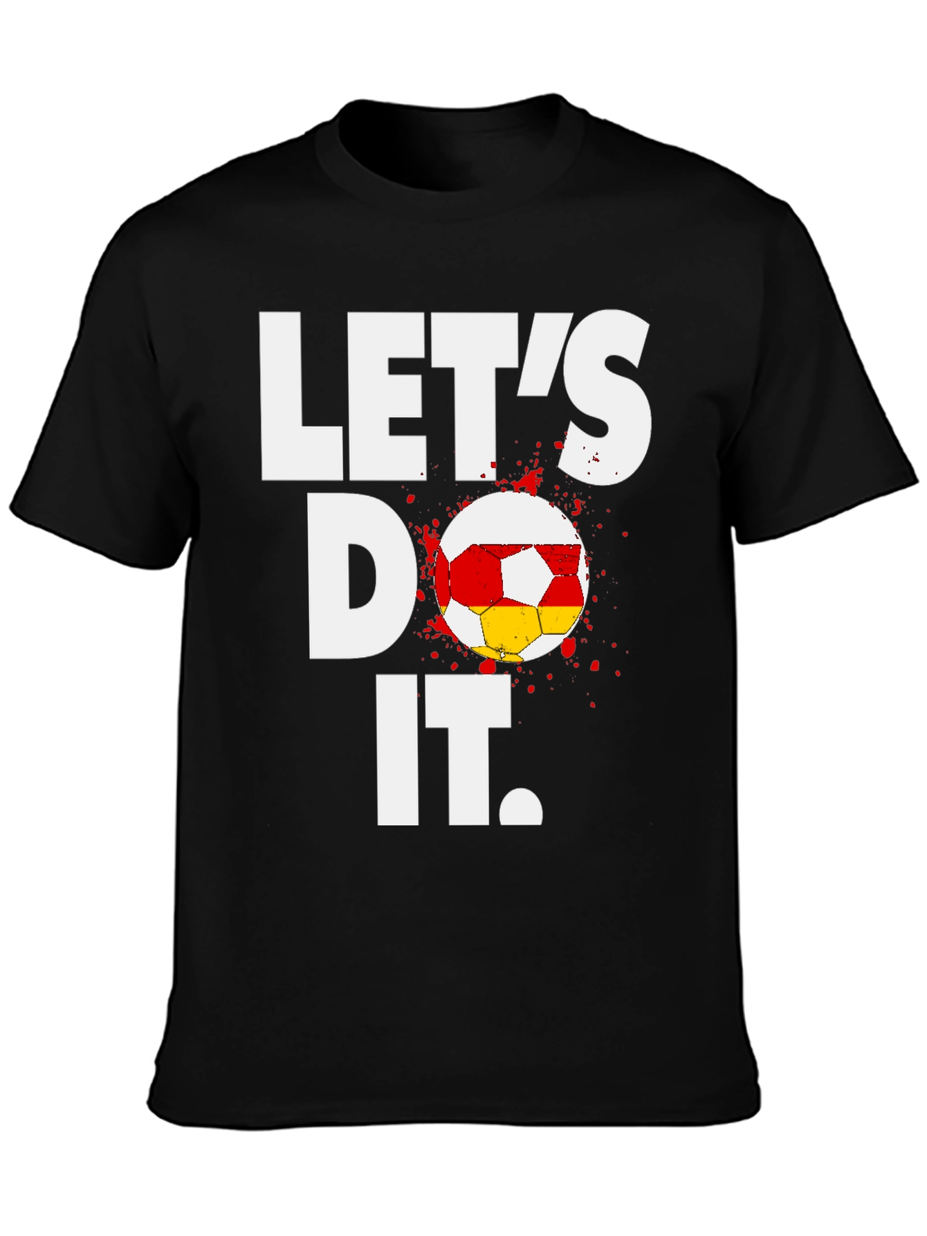Lets Do It Soccer T-Shirt - Black Cotton Tee