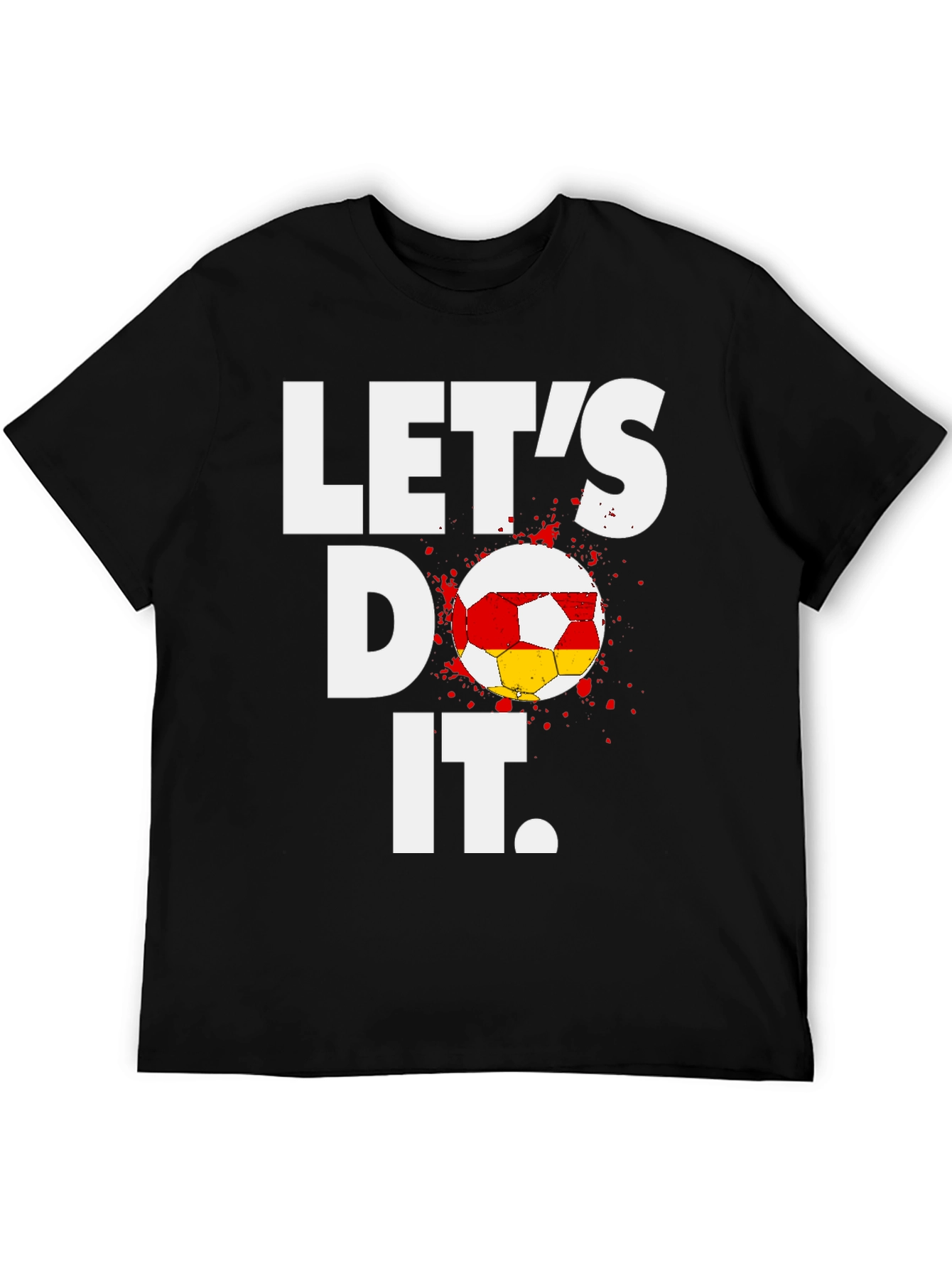 Lets Do It Soccer T-Shirt - Black Cotton Tee