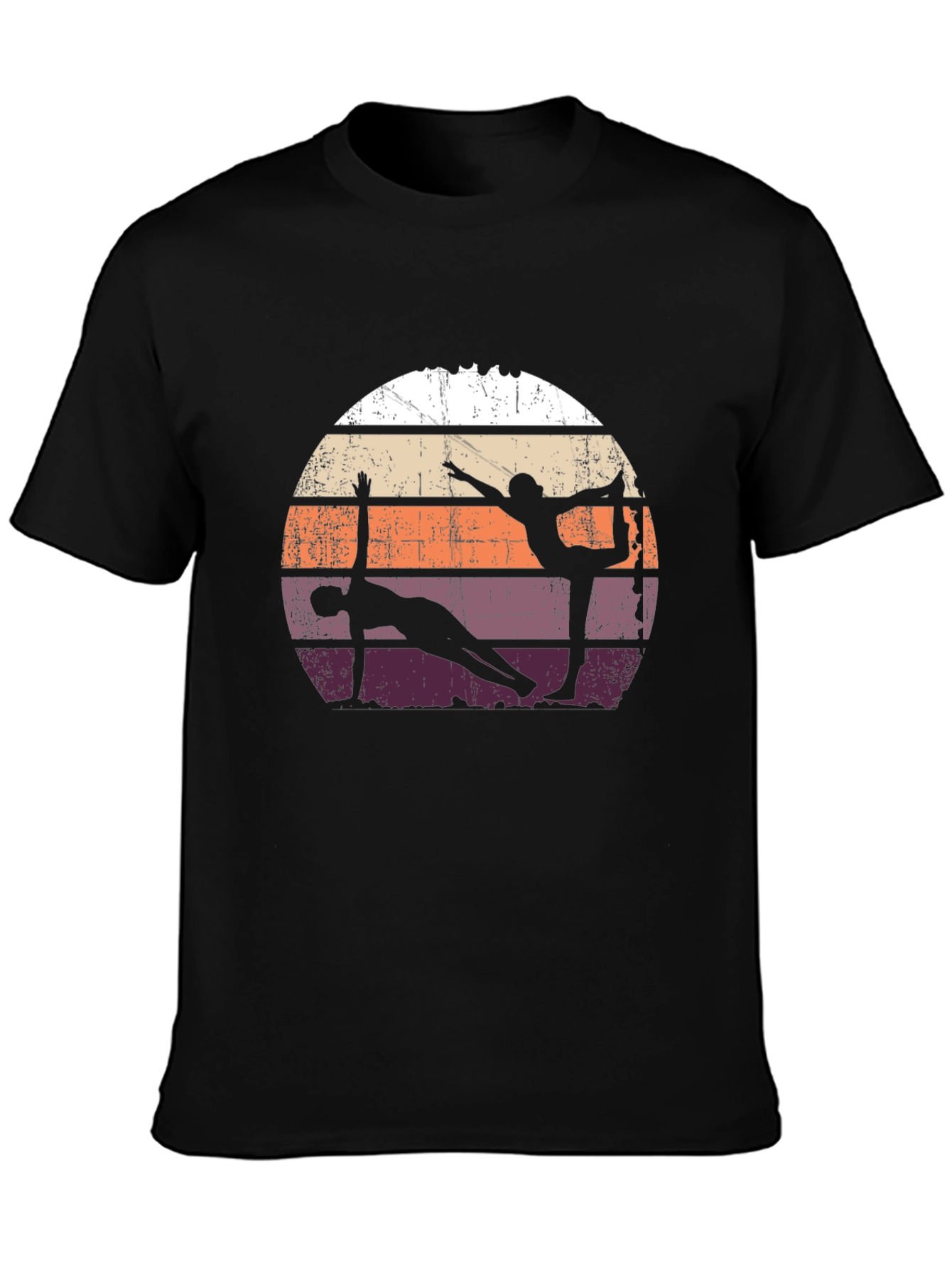 Yoga Silhouette Retro T-Shirt