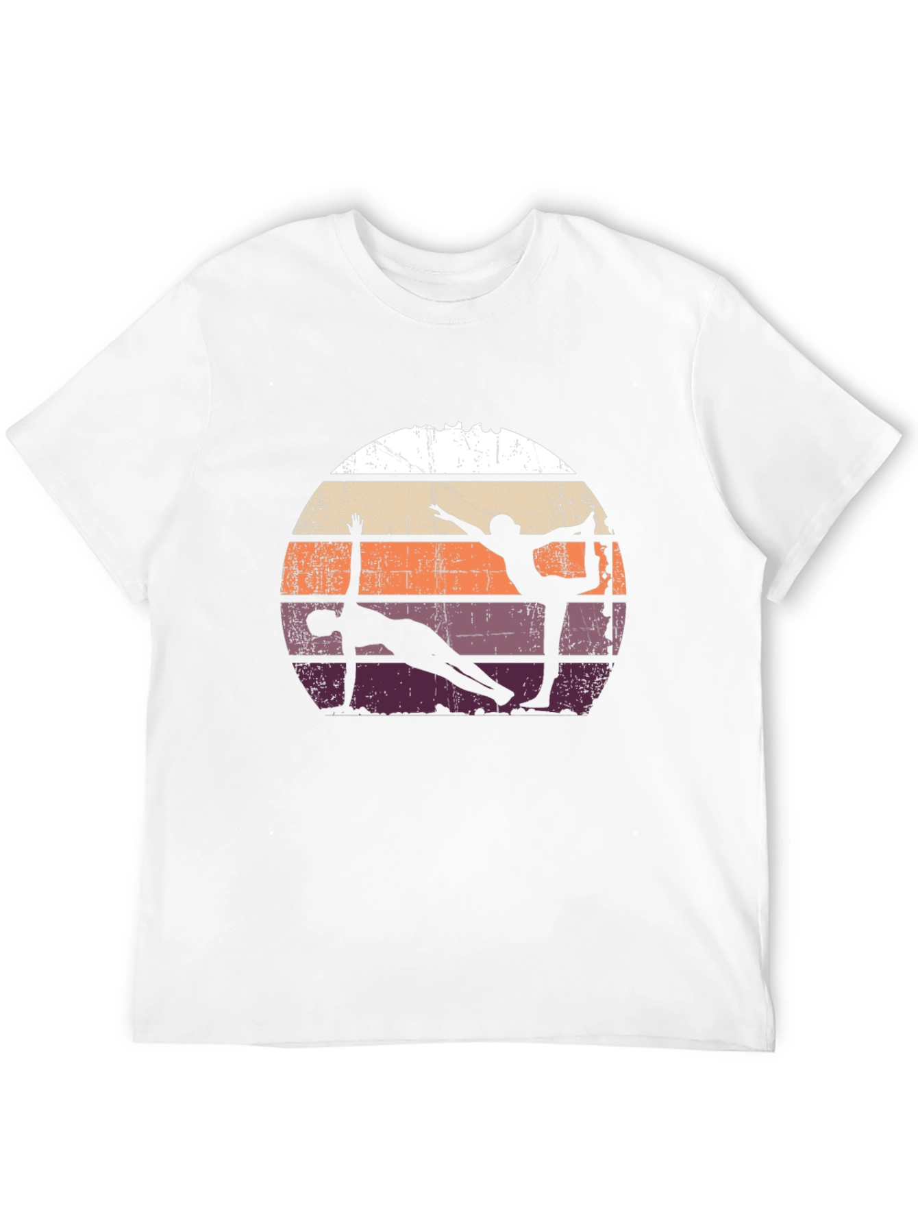 Yoga Silhouette Retro T-Shirt